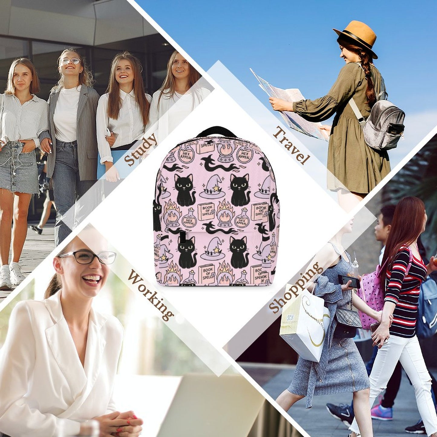 Mini Backpack - Pastel Pink - Hex Appeal