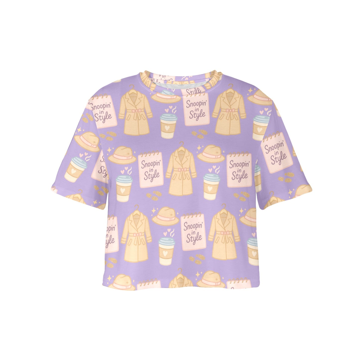 Crop Tee - Snoopin' In Style - True Crime Investigator