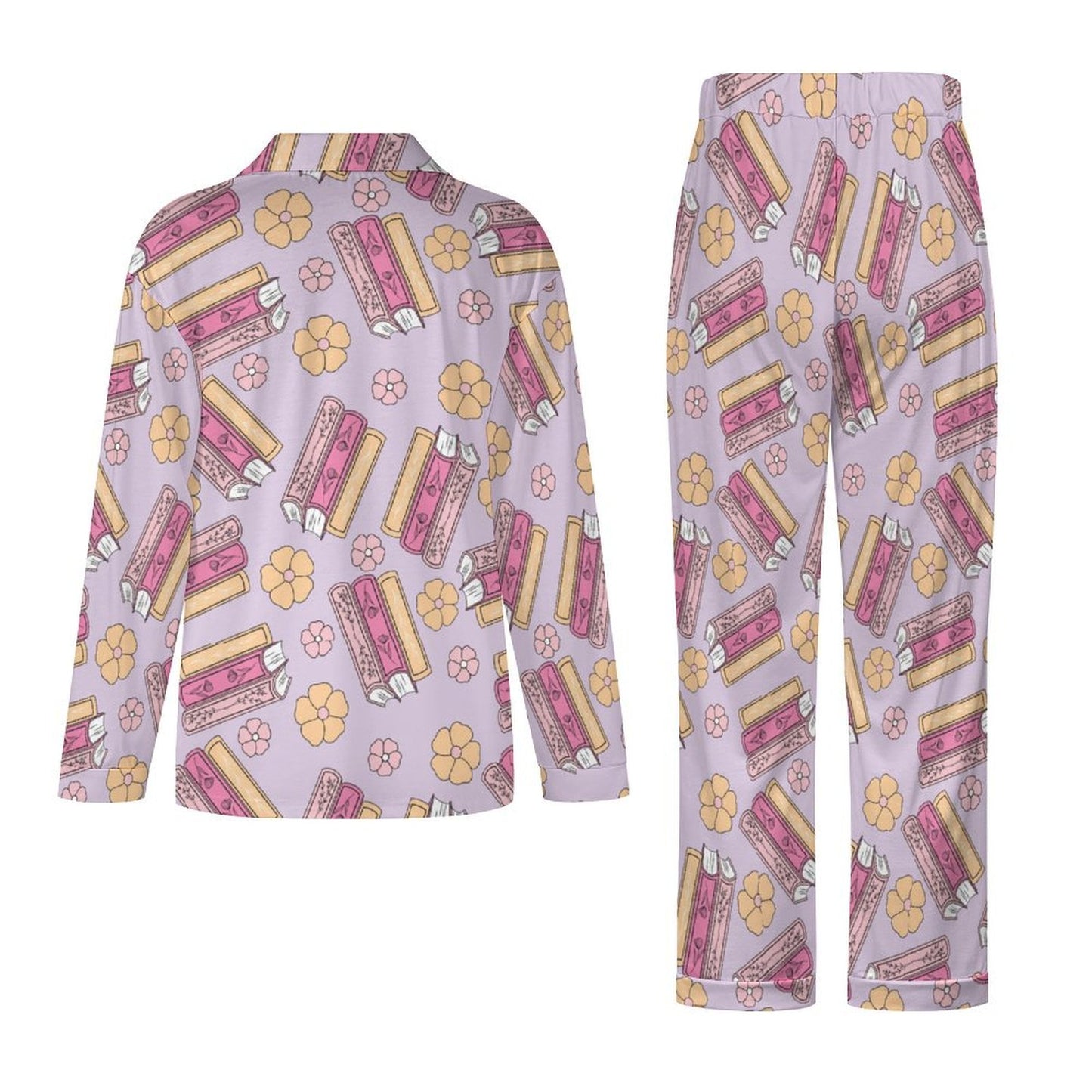 Long Pajama Set - Book Lover