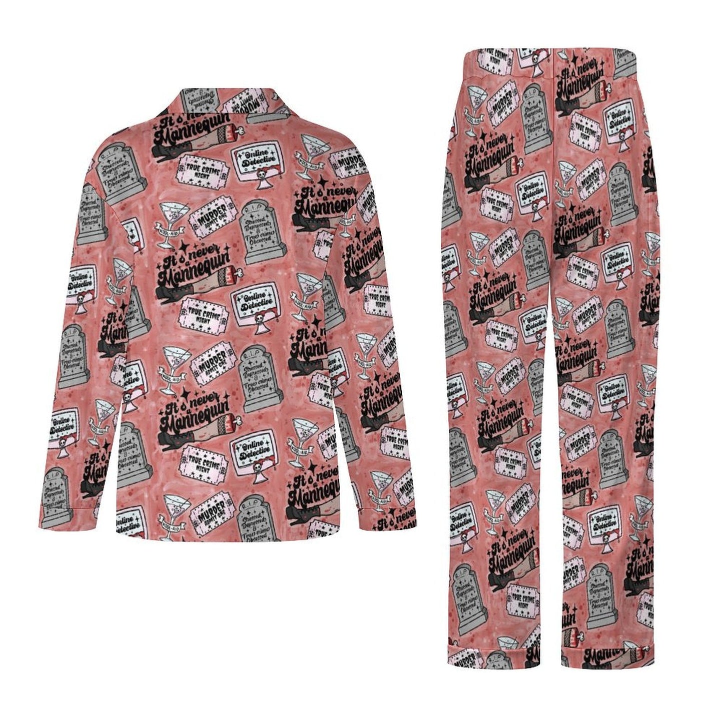 Long Pajama Set - True Crime Detective
