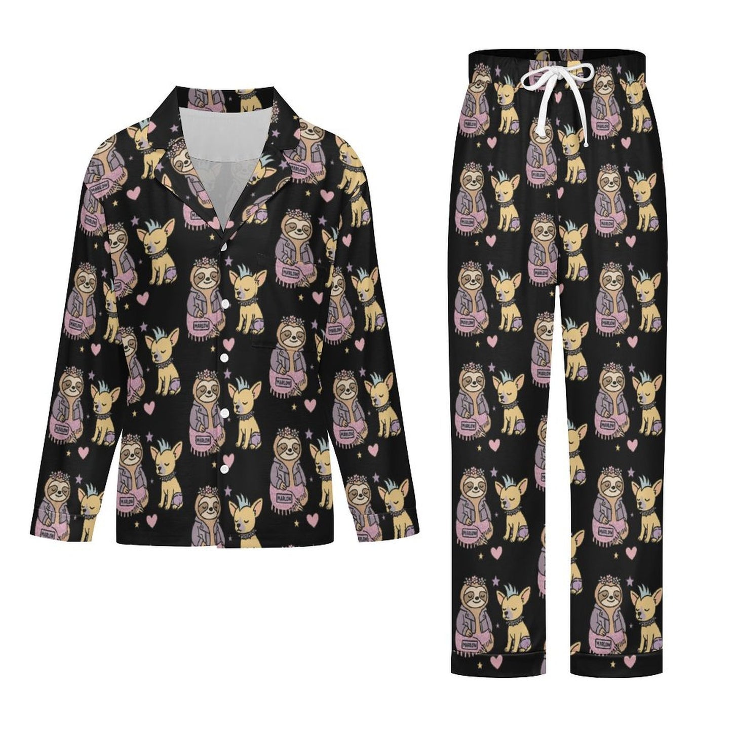 Women's pajama set Women's Cuban Collar Pajama Set