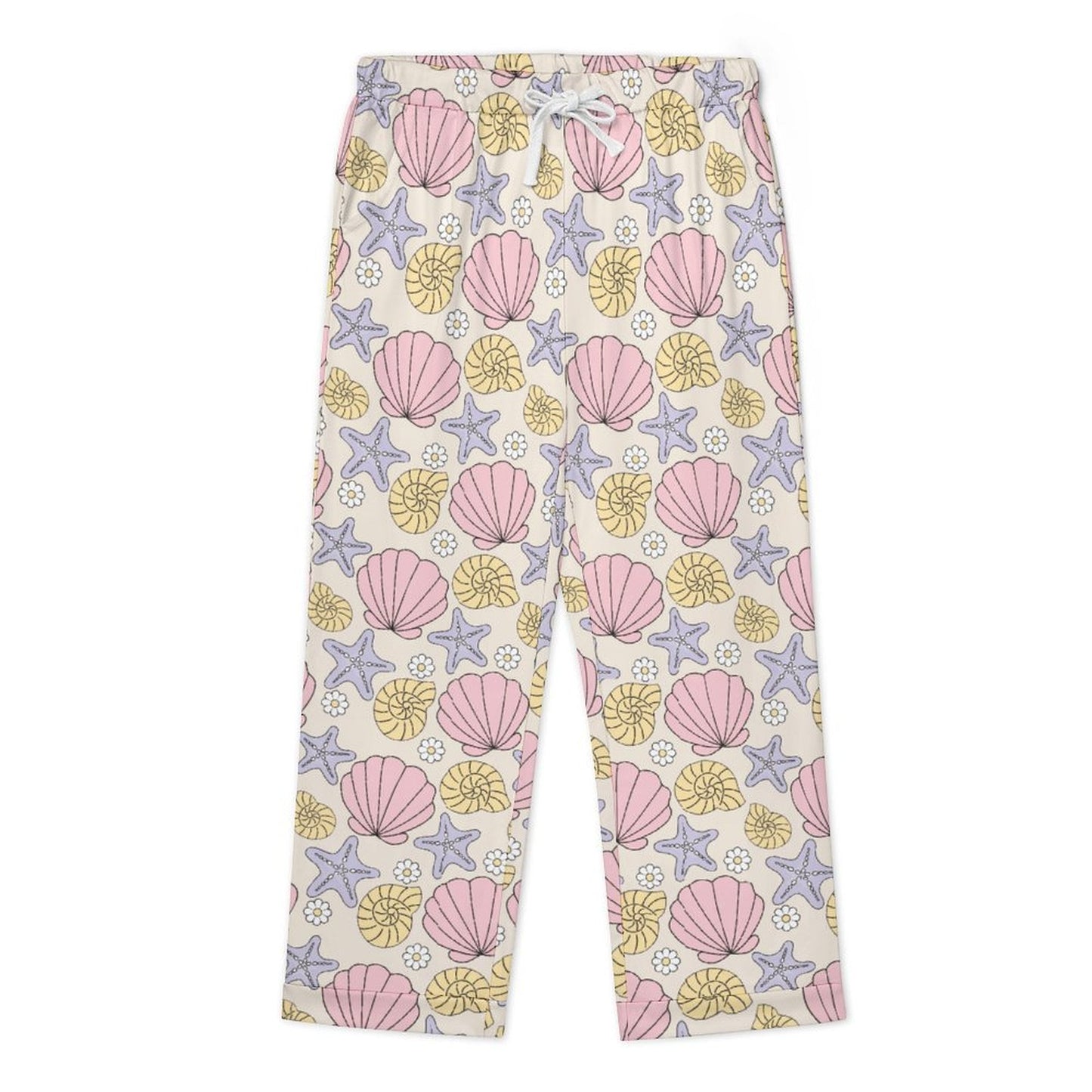 Long Pajama Set - Seashell Vibes