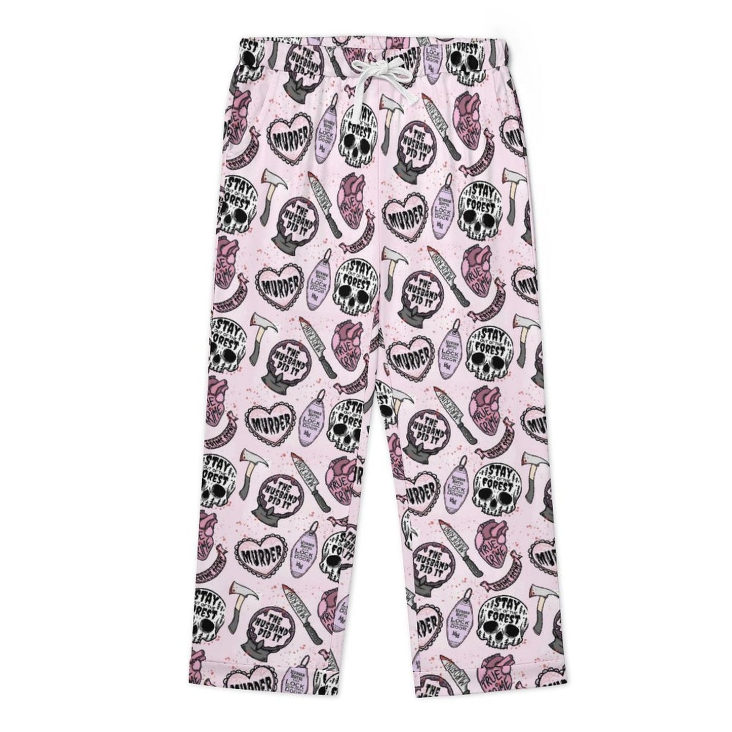 Long Pajama Set - Light Pink True Crime Junkie