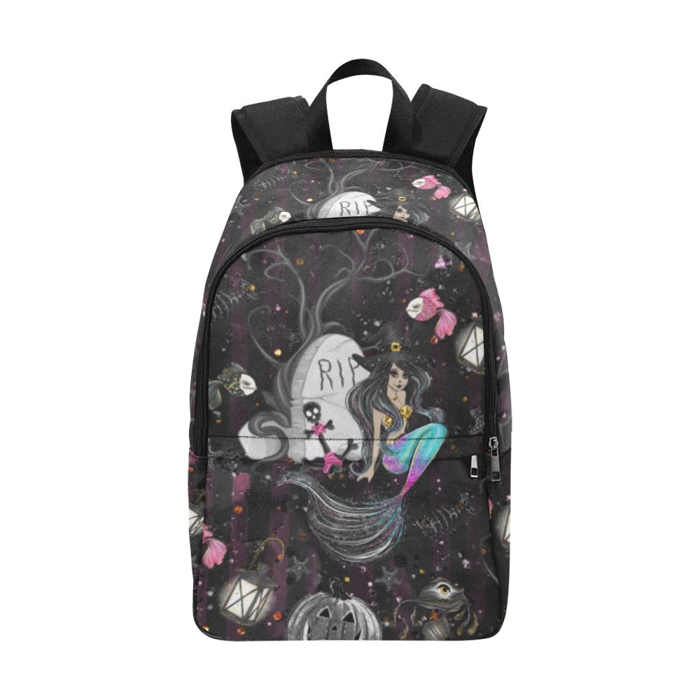 Backpack - Black Mermaid Witch