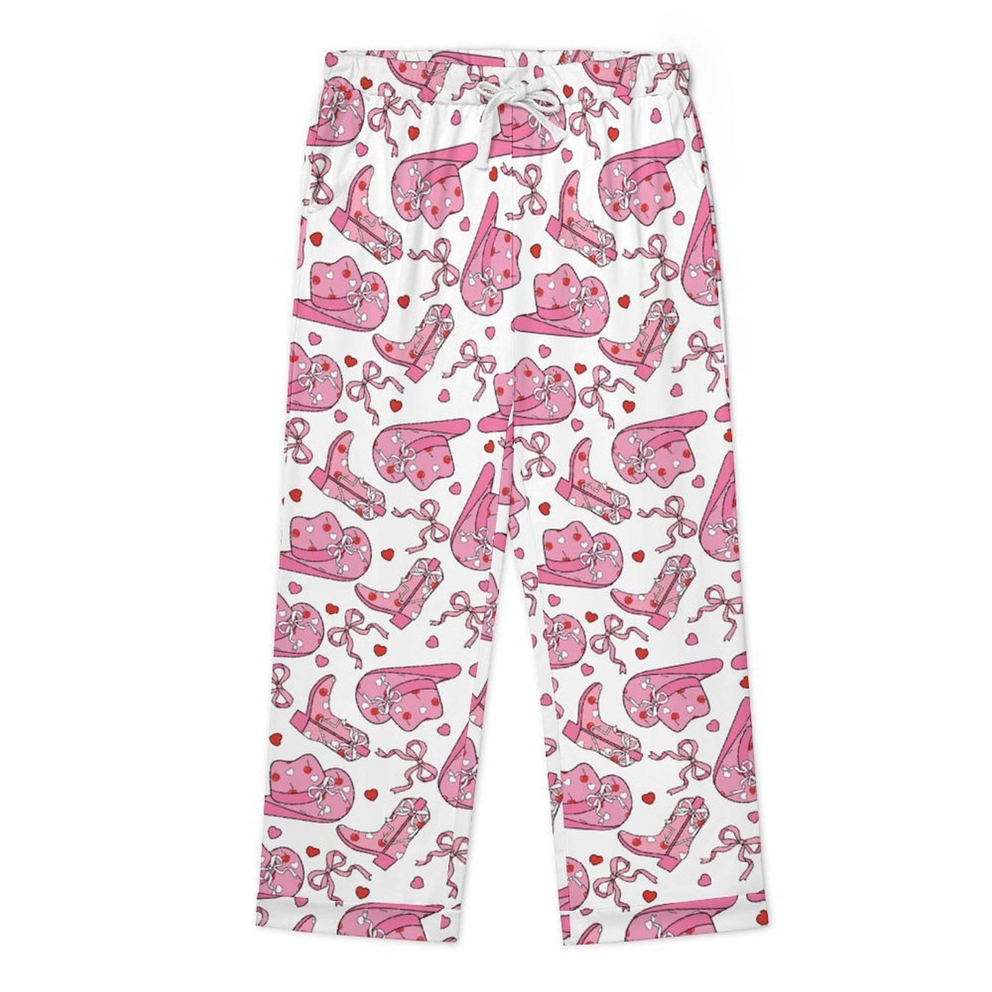 Long Pajama Set - Cowgirl Print