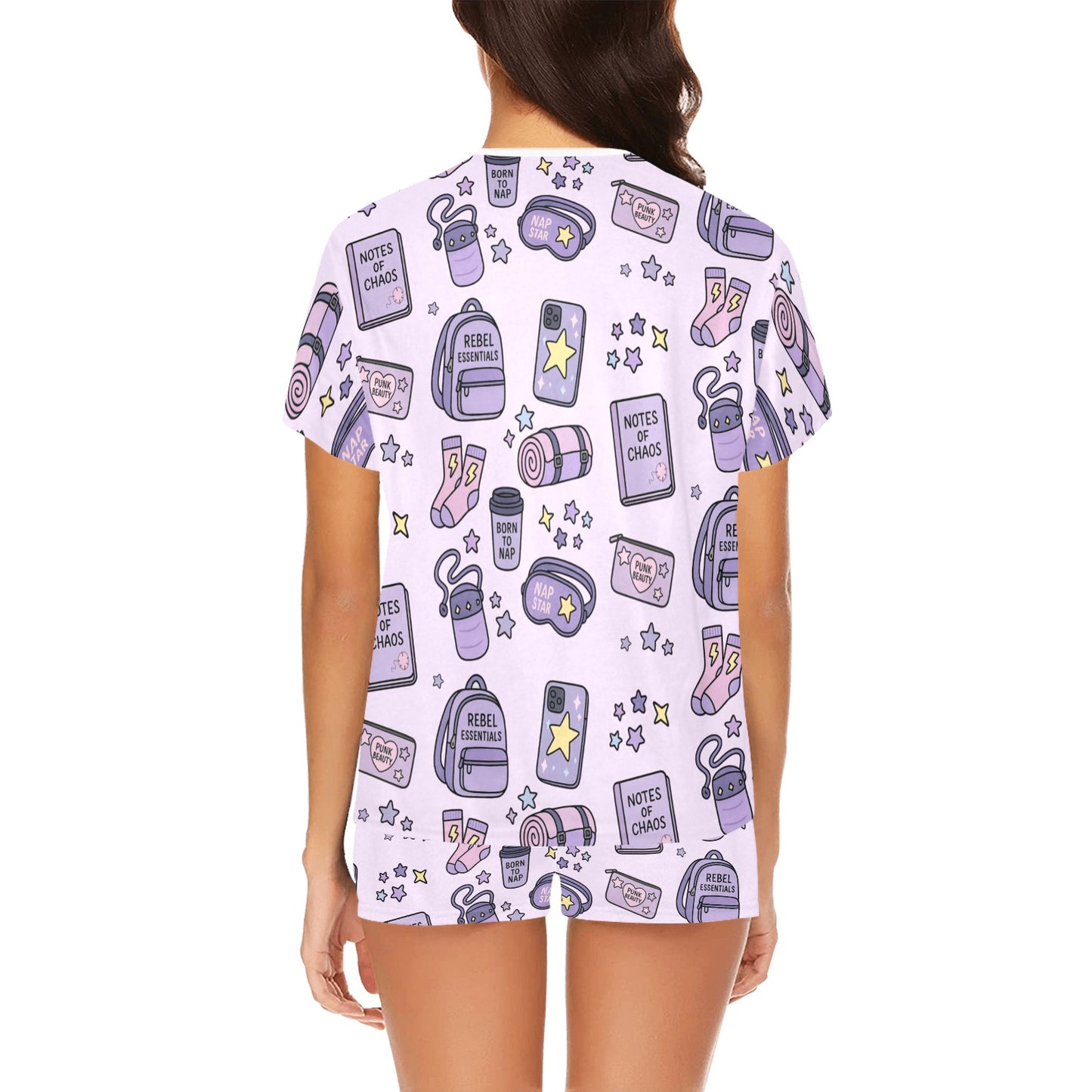 Short Pajama Set - Purple Rebel