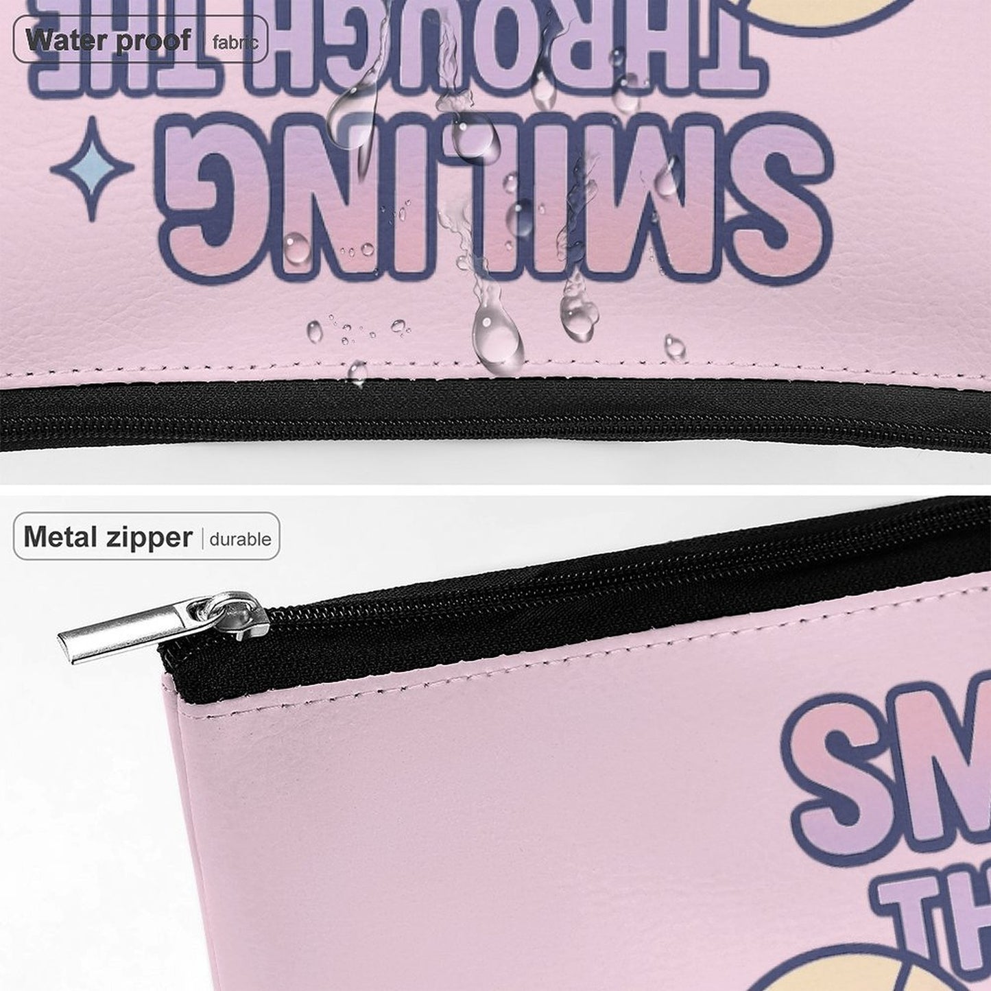 Cosmetic Bag - Smiling through the existential crisis