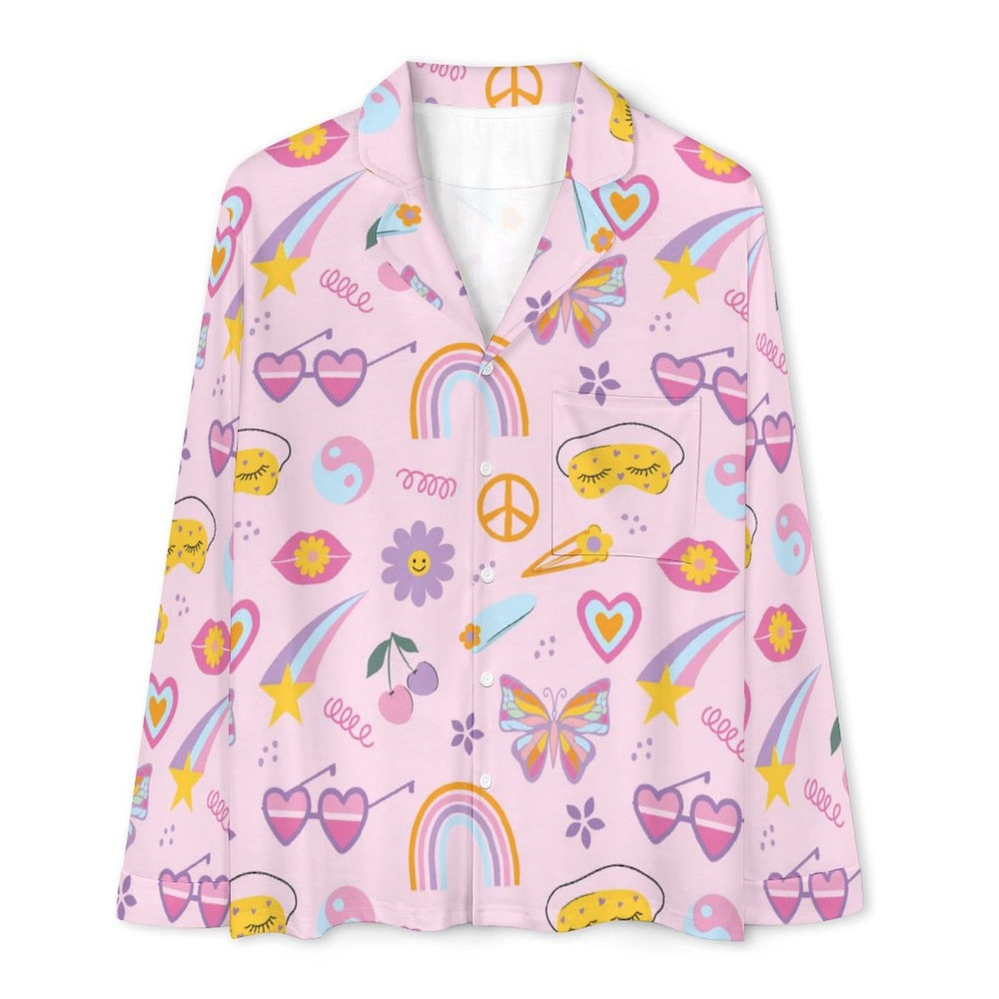 Long Pajama Set - Cutesy Sleep Print