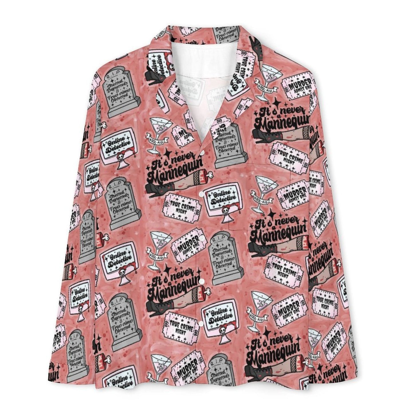Long Pajama Set - True Crime Detective