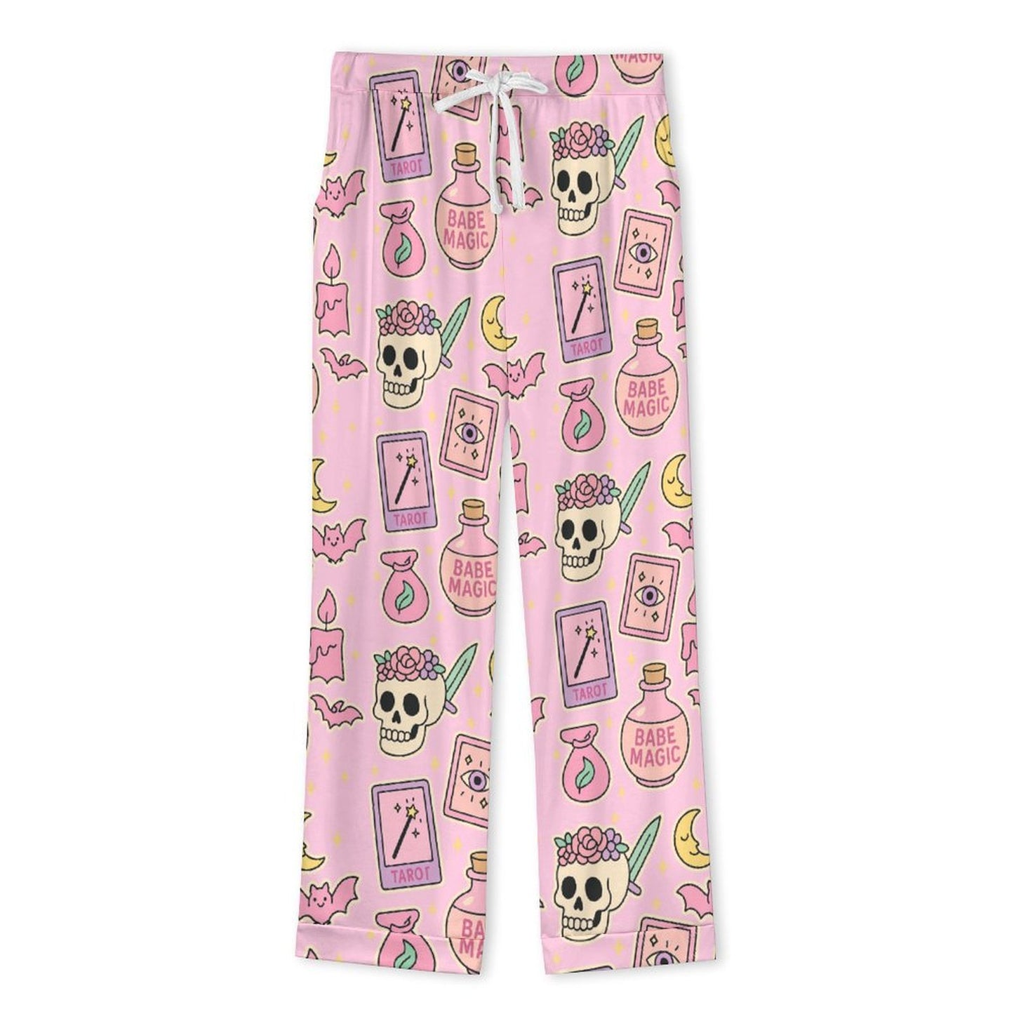 Pastel Pink Punky Rebel Skull