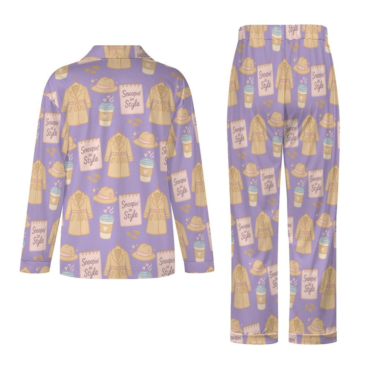 Long Pajama Set - Snoopin' In Style