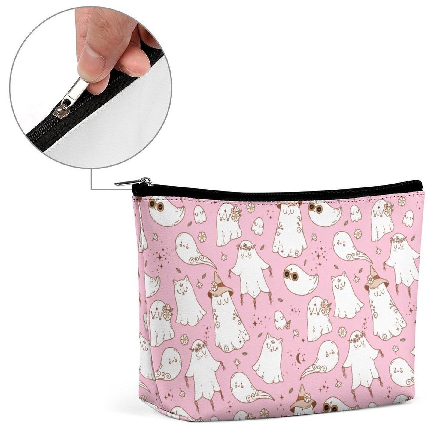 Cosmetic Bag - Spooky Pink Design