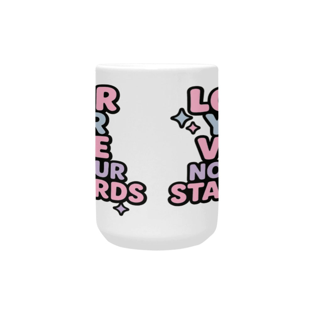 Lower your voice, not your standards Custom Ceramic Mug (15OZ)