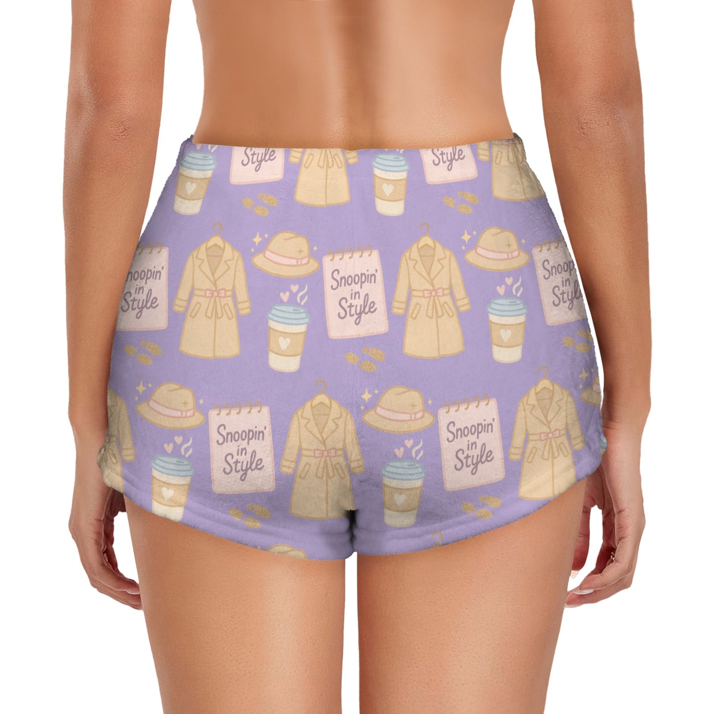 Flannel PJ Shorts - Snoopin' In Style