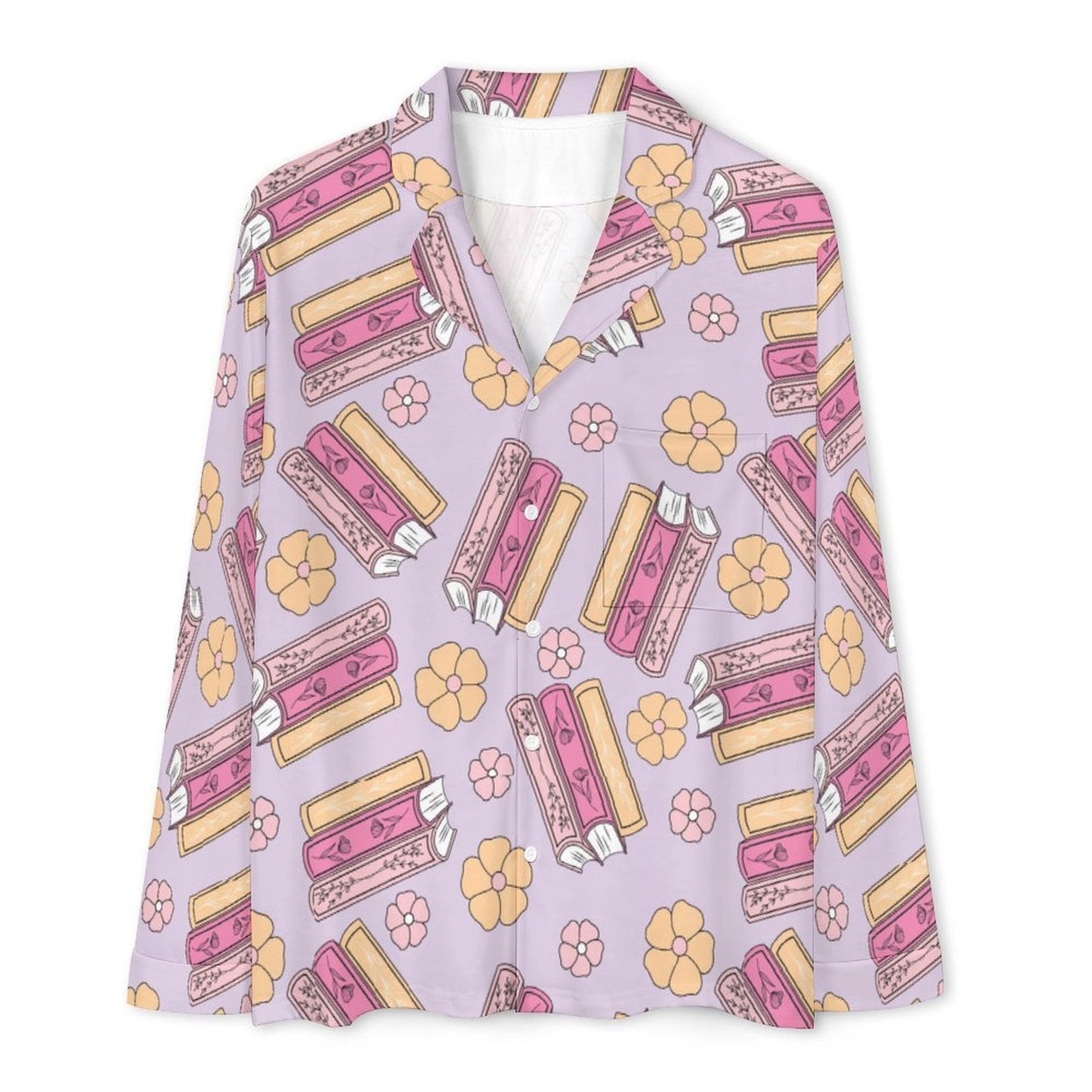 Long Pajama Set - Book Lover