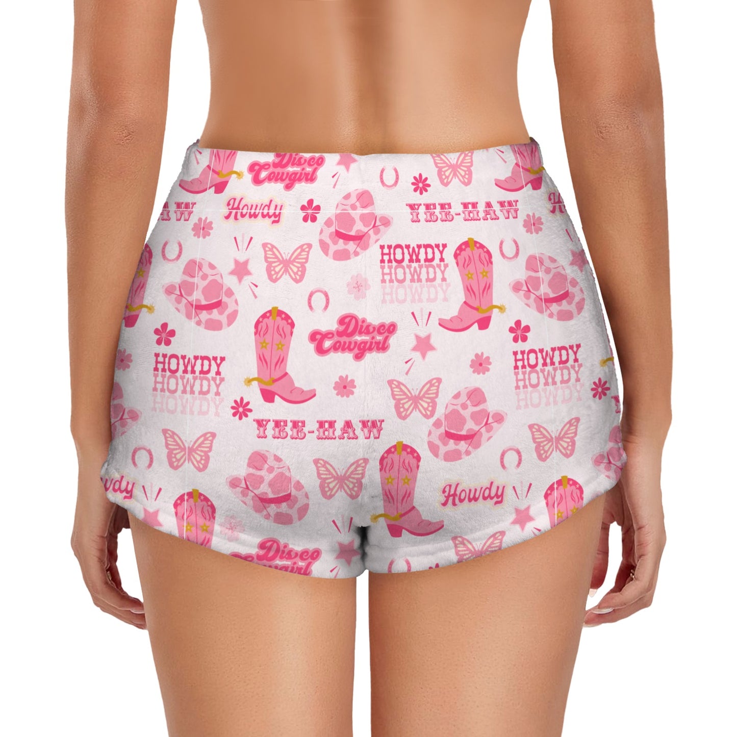 Flannel PJ Shorts - Cowgirl Yee Haw