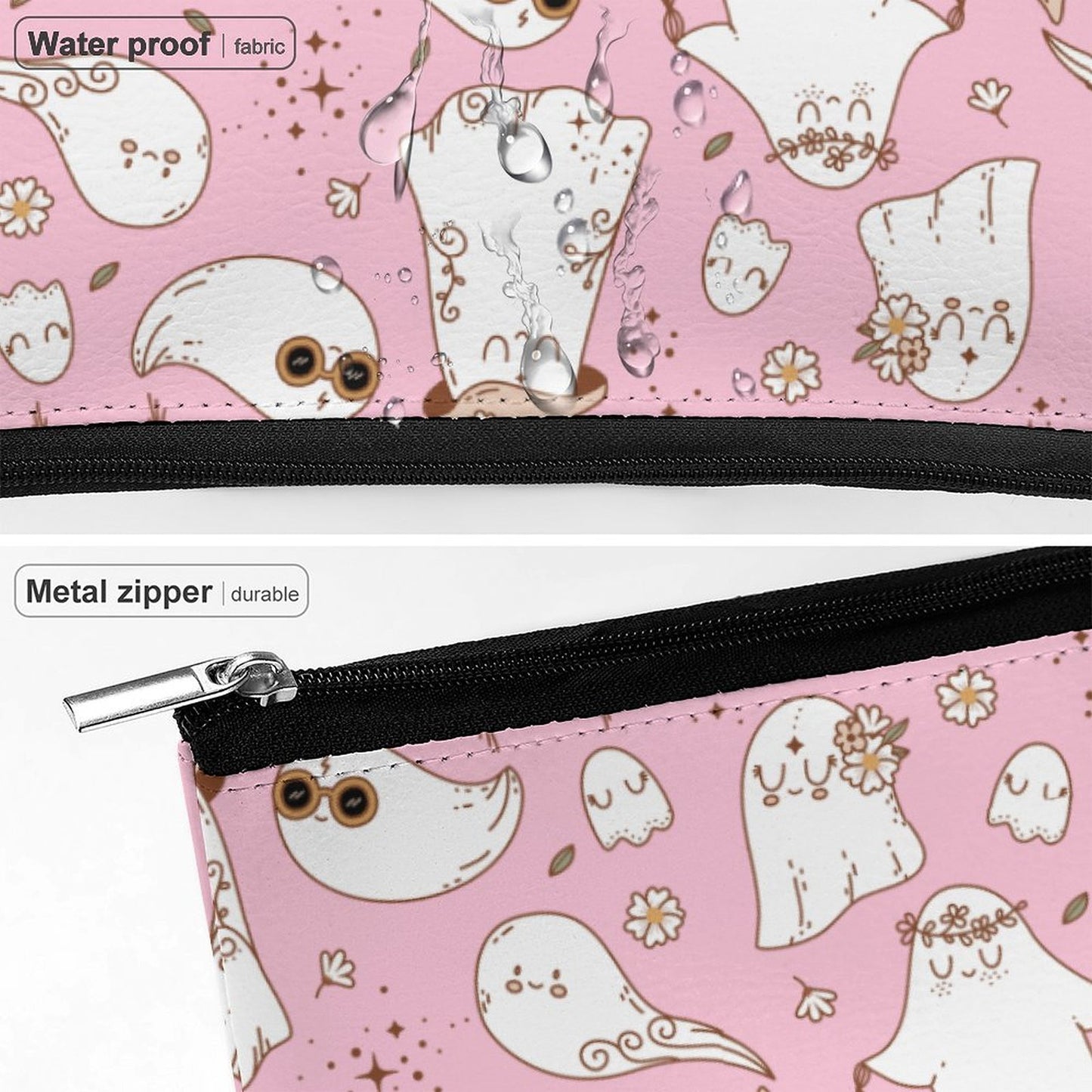 Cosmetic Bag - Spooky Pink Design