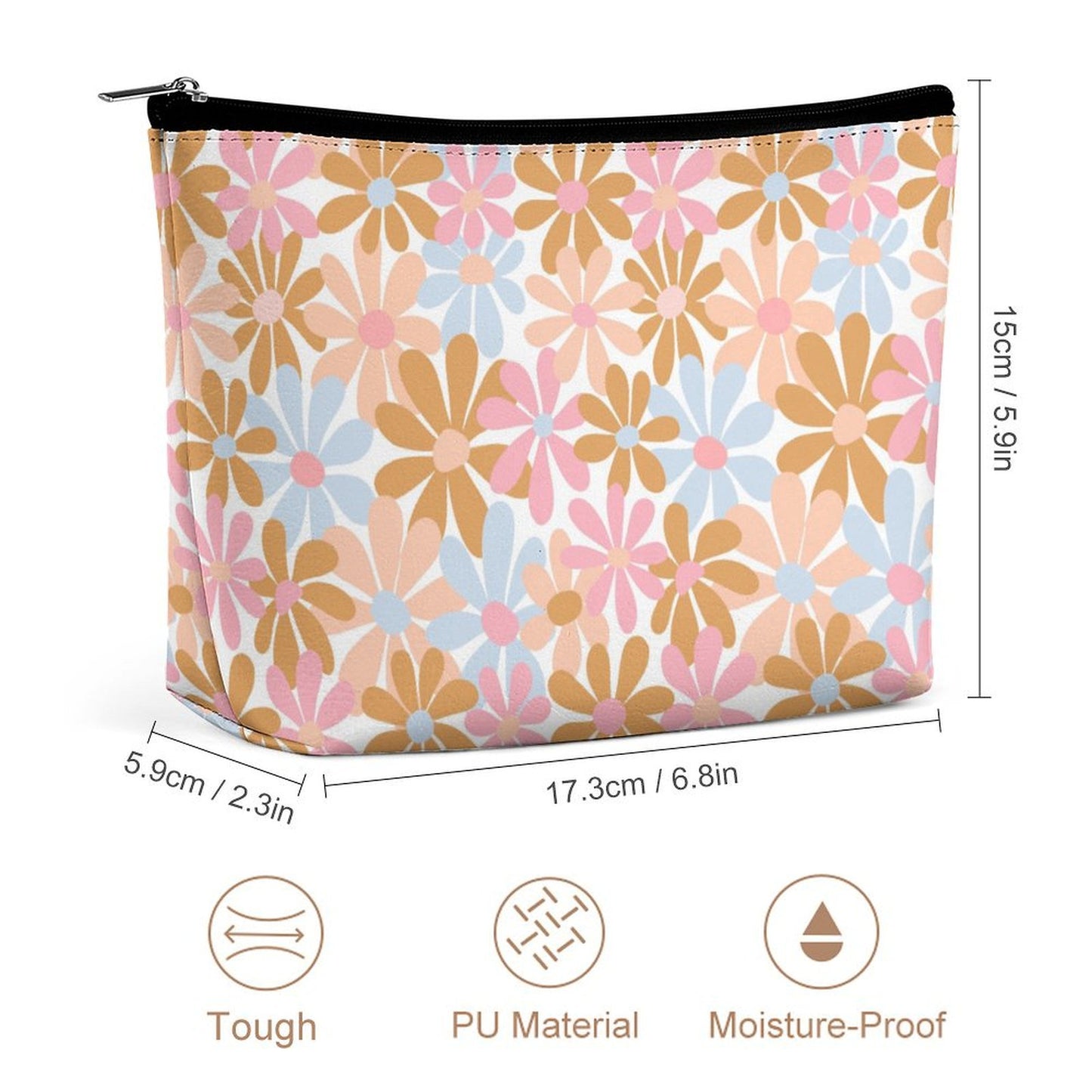 Cosmetic Bag - Boho Flowers