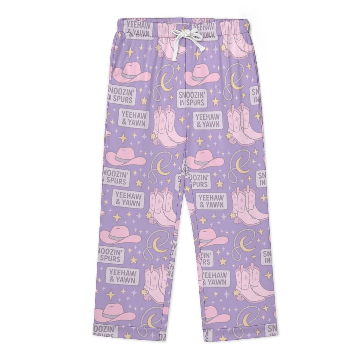 Long Pajama Set - Snoozin' In Spurs