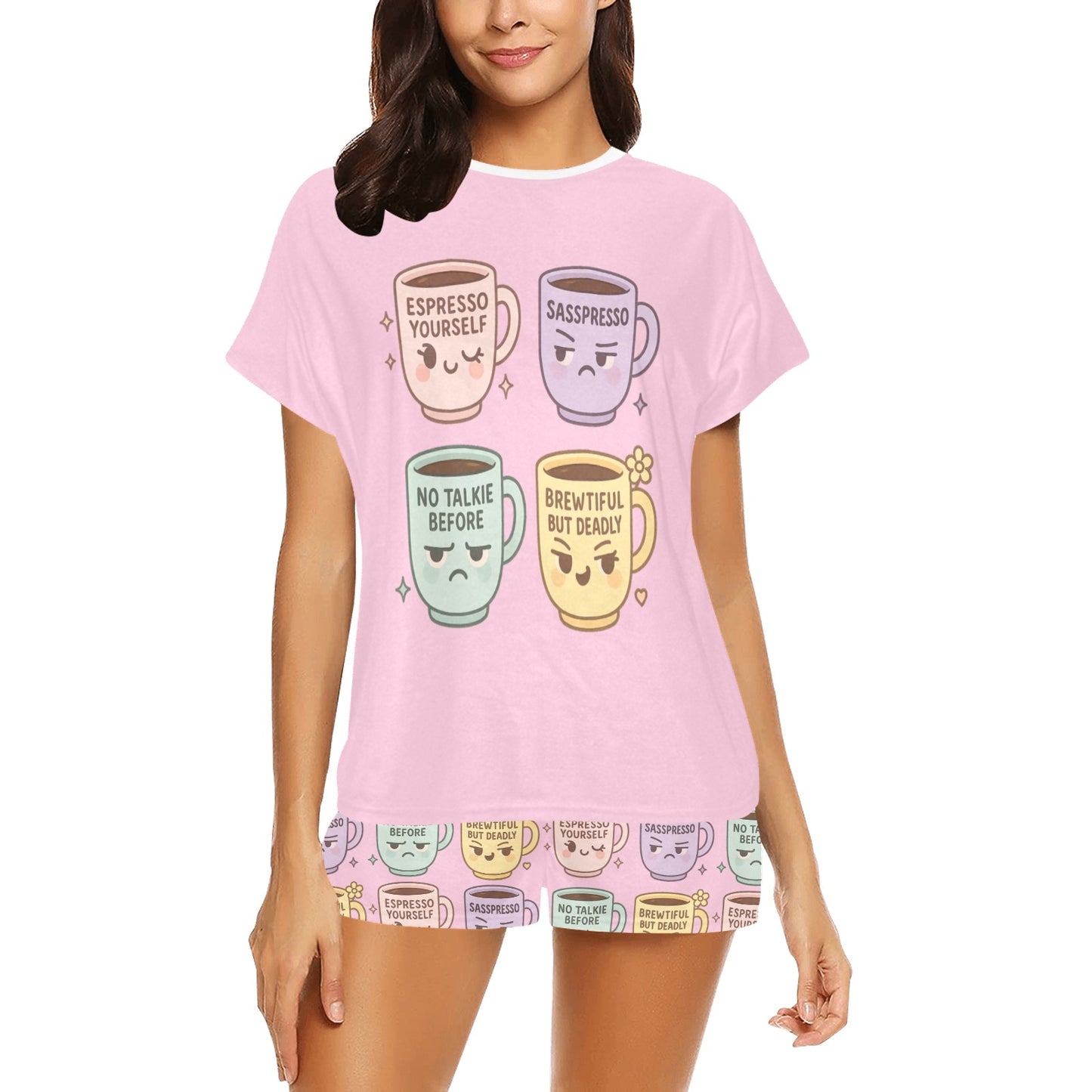 Short Pajama Set - Sassy Cups