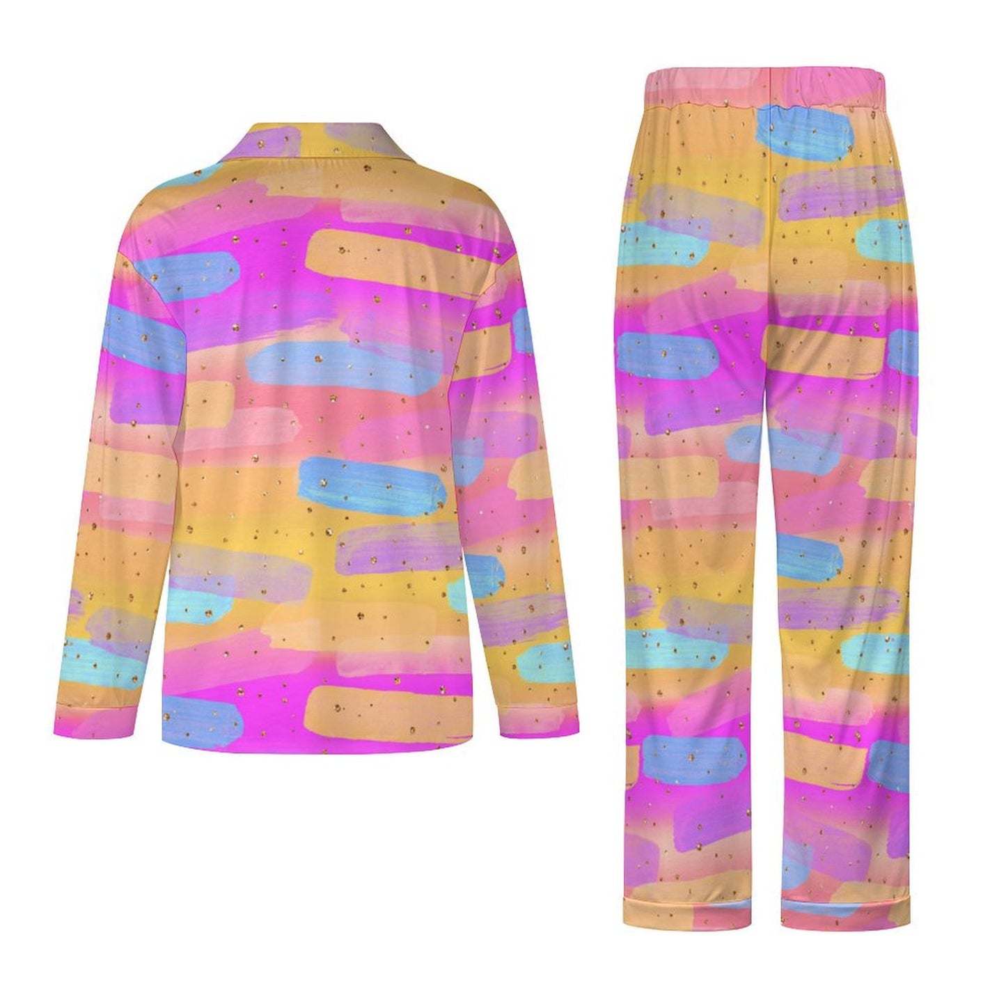 Long Pajama Set - Bright Pink