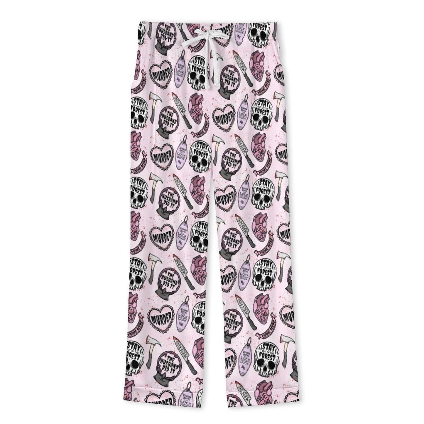 Long Pajama Set - Light Pink True Crime Junkie