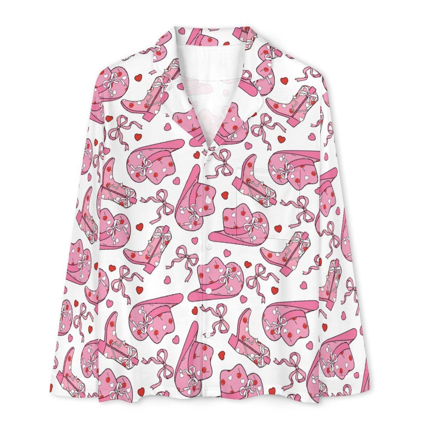 Long Pajama Set - Cowgirl Print