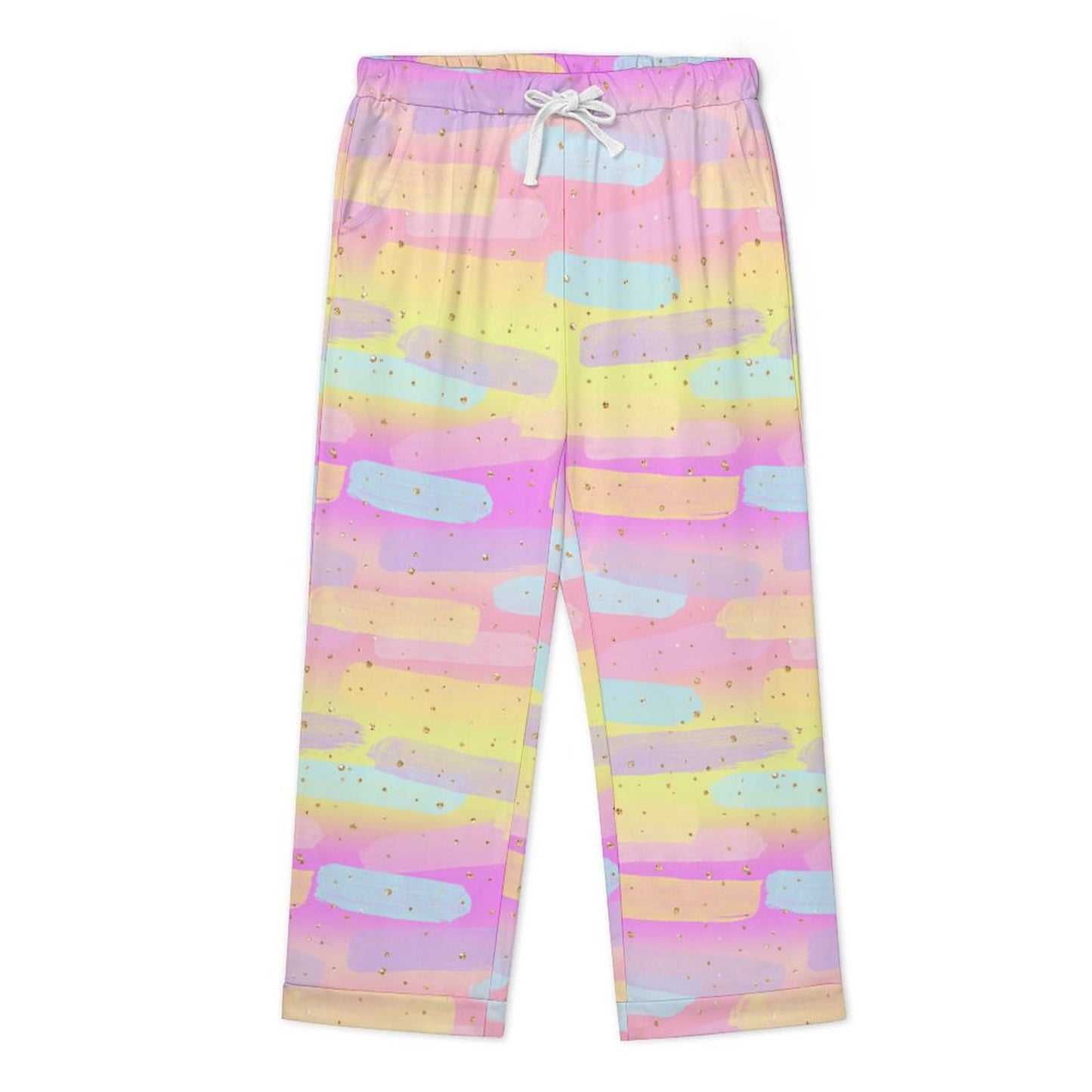 Long Pajama Set - Pastel Paints Print