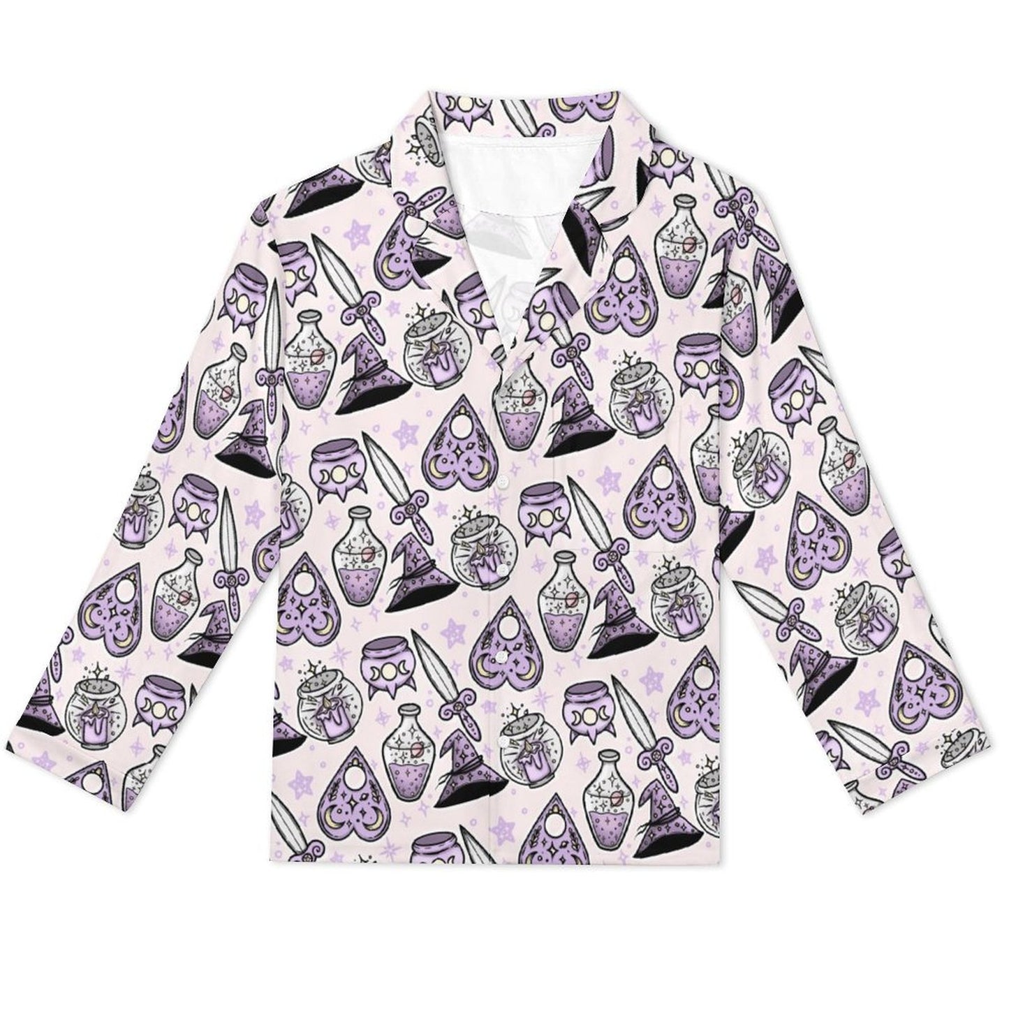 Long Pajama Set - Witchy Potions Print