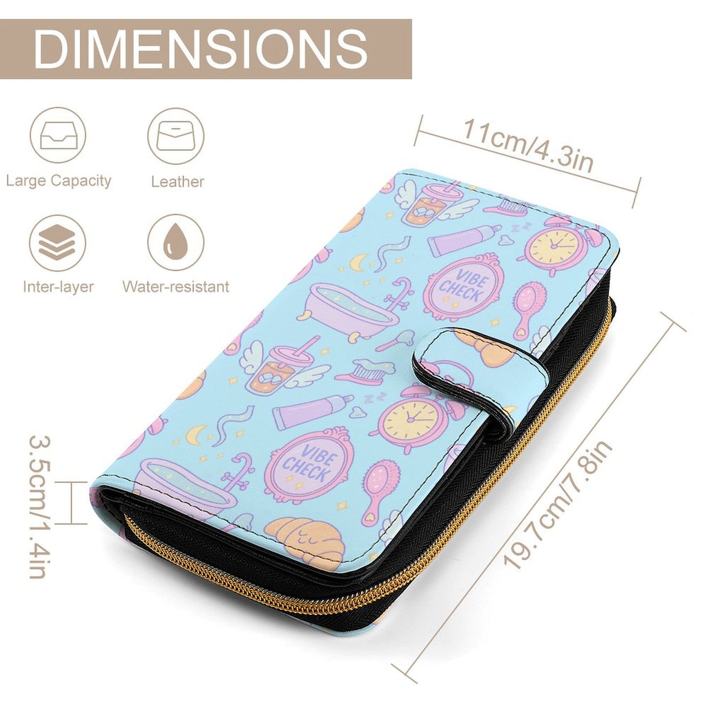 Wallet - Pastel Blue - Vibe Check