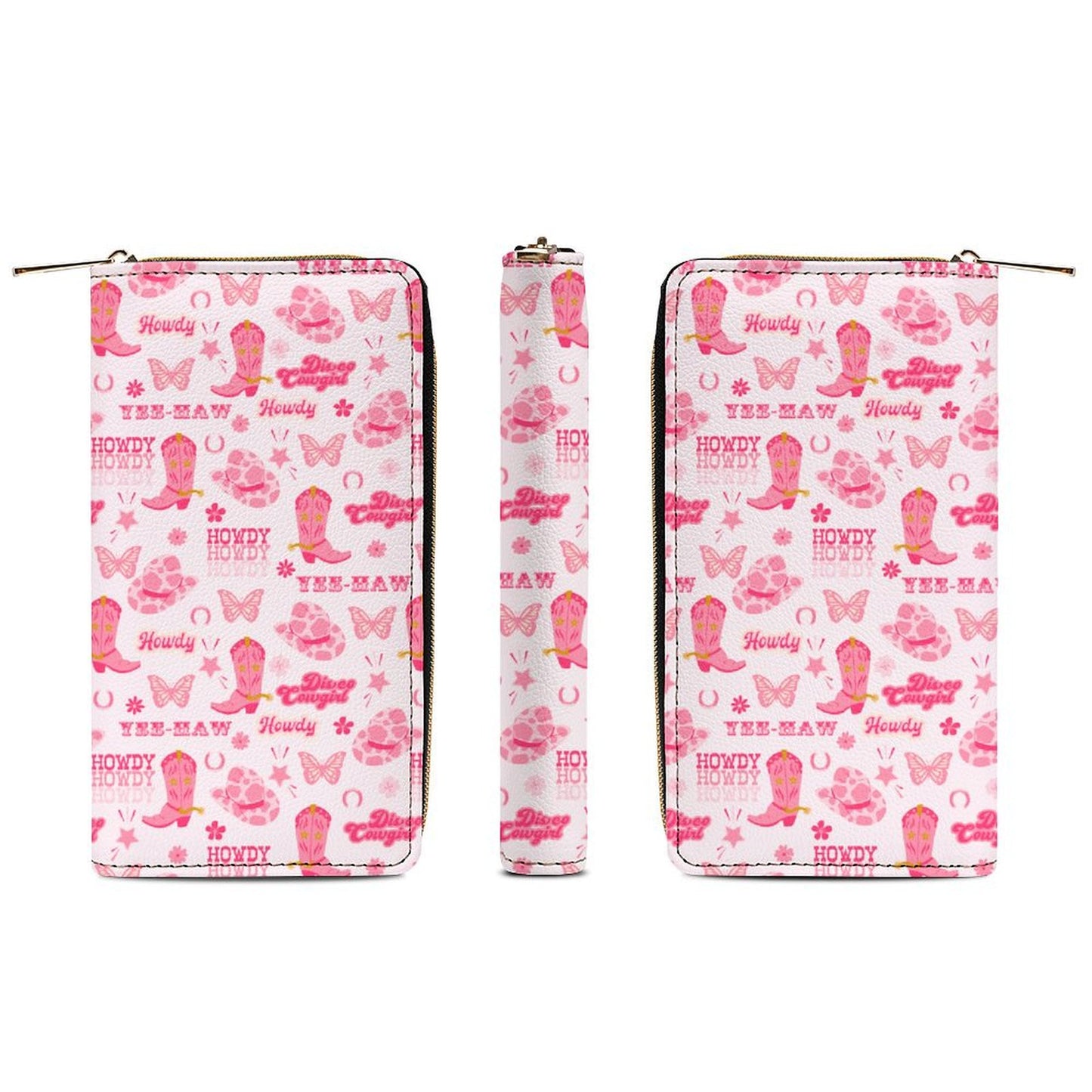 Zipped Wallet - Cowgirl Yee Haw