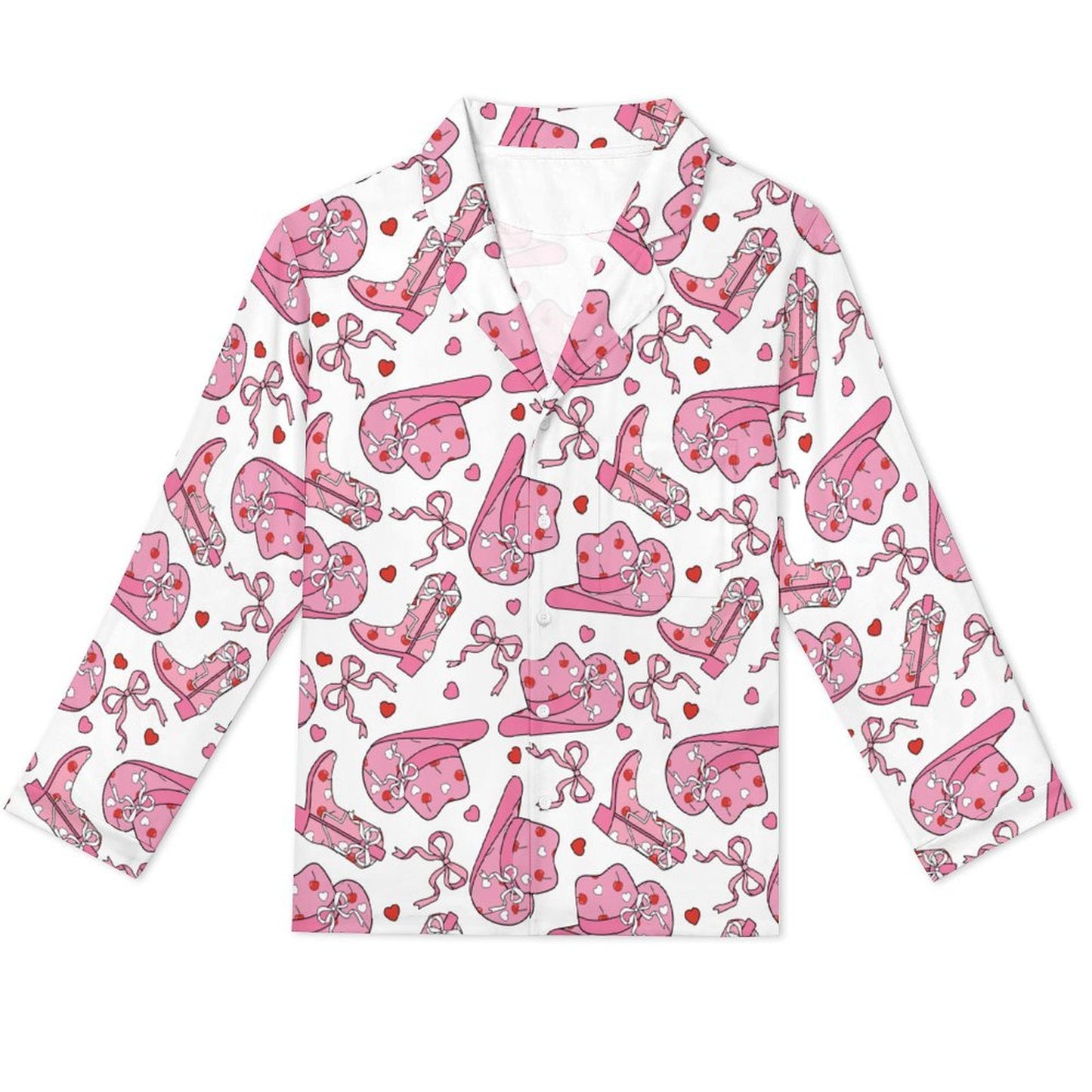 Long Pajama Set - Cowgirl Print