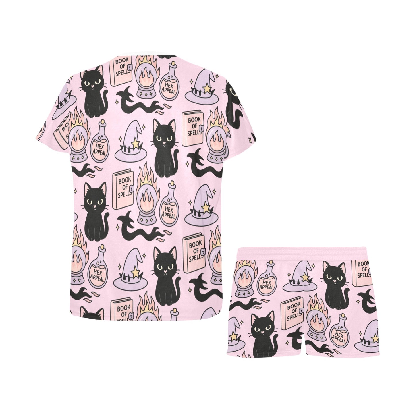 Short Pajama Set - Hex Appeal - Pastel Pink