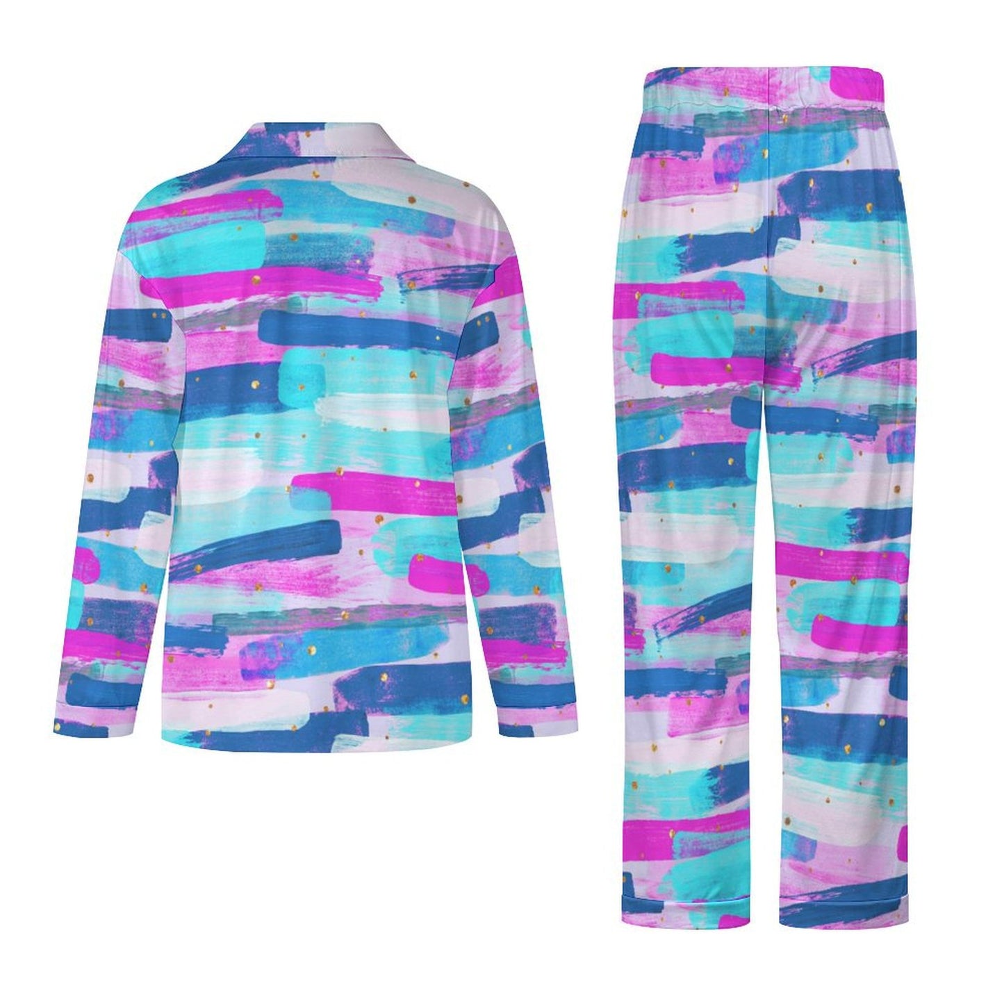Long Pajama Set - Bright Blues