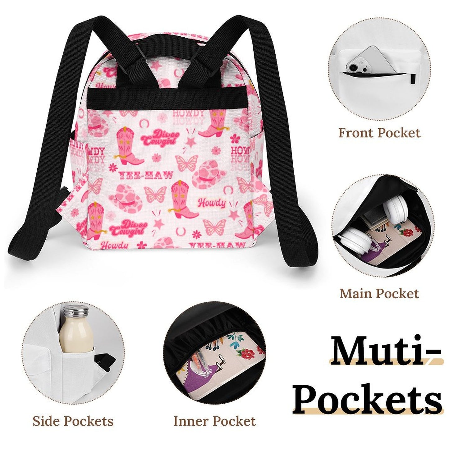 Mini Backpack - Cowirl Yee Haw