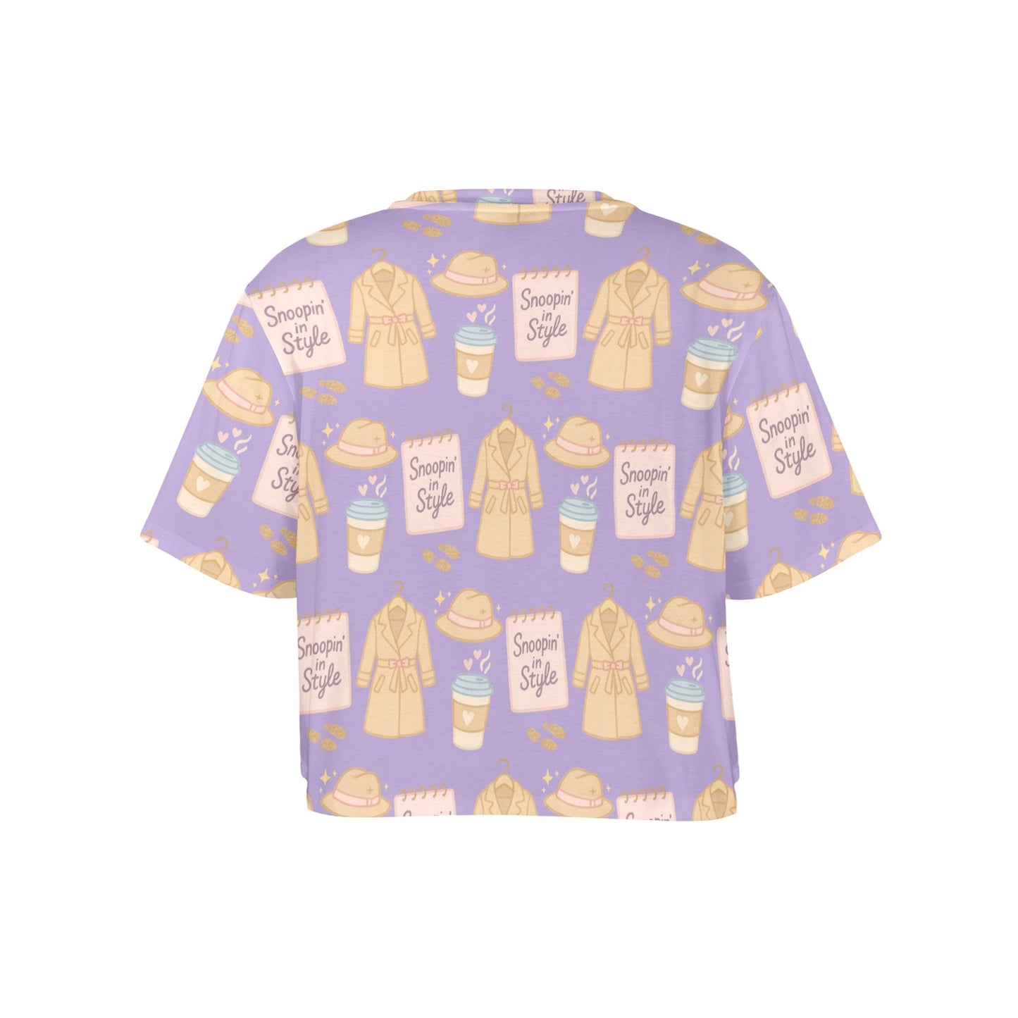 Crop Tee - Snoopin' In Style - True Crime Investigator