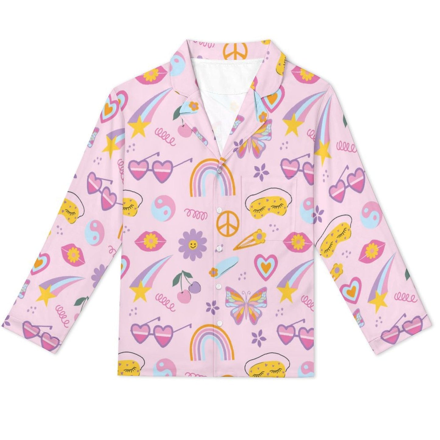 Long Pajama Set - Cutesy Sleep Print