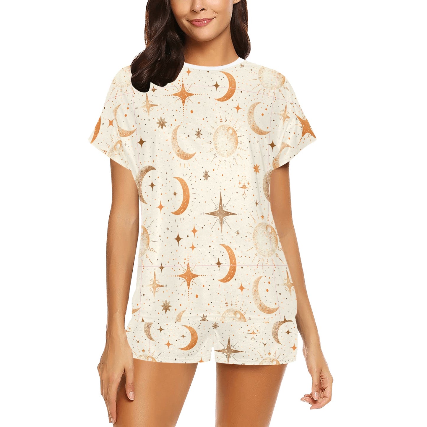 Short Pajama Set - Stars & Moons