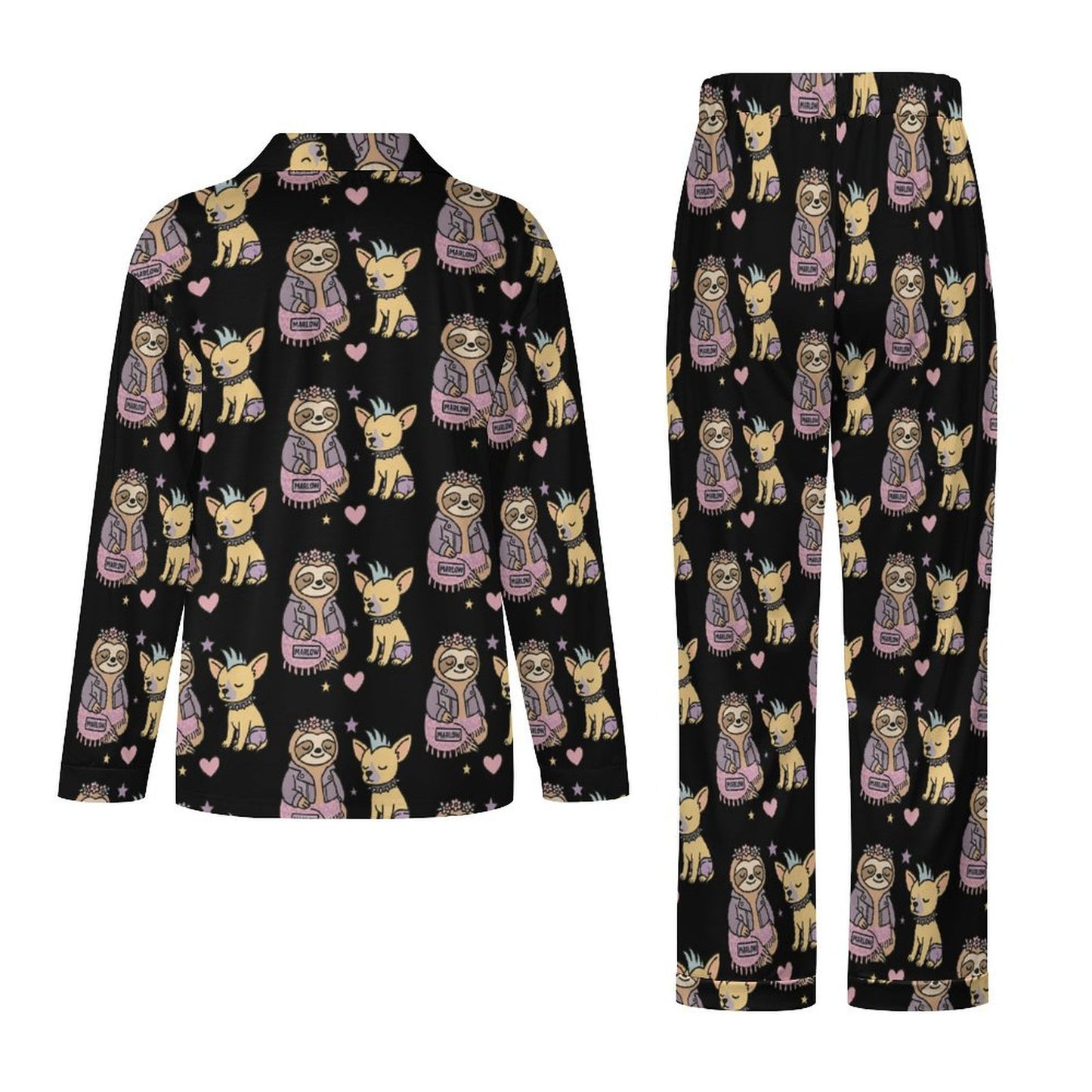 Women's pajama set Women's Cuban Collar Pajama Set