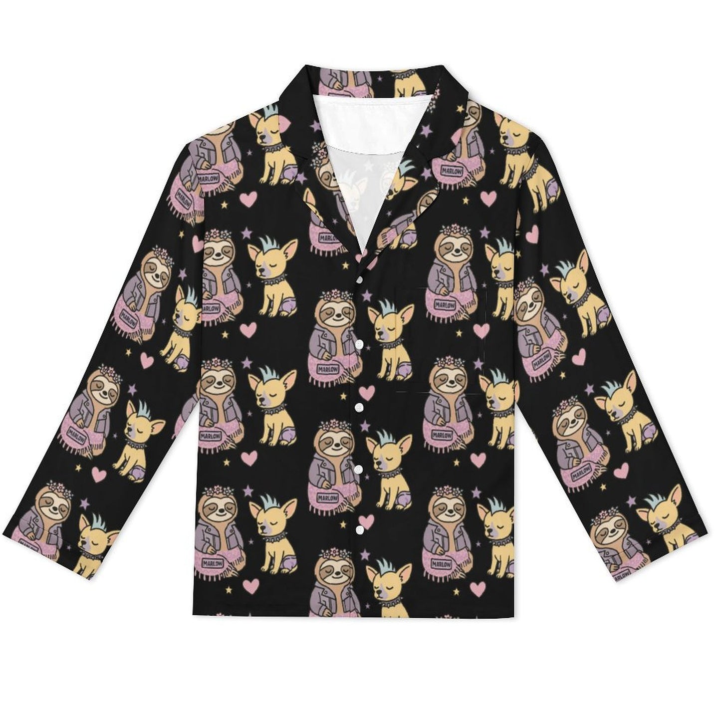 Women's pajama set Women's Cuban Collar Pajama Set