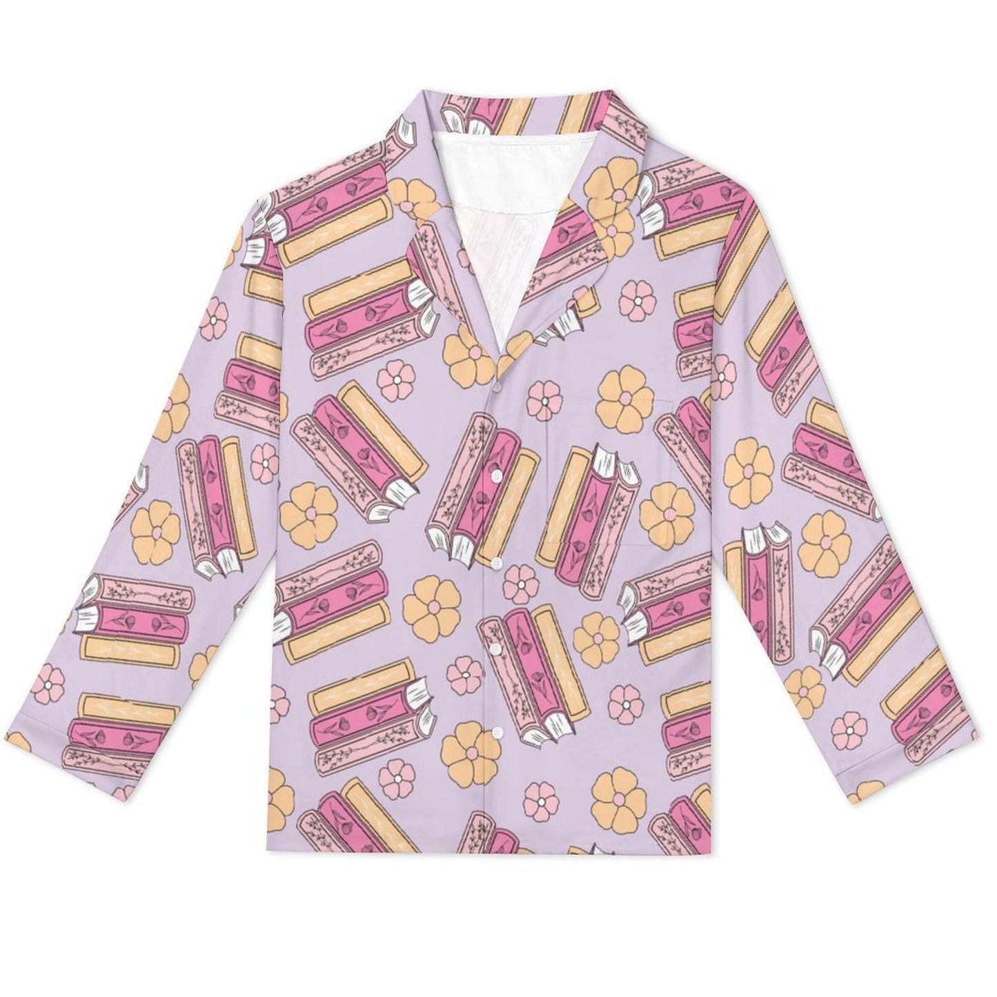 Long Pajama Set - Book Lover