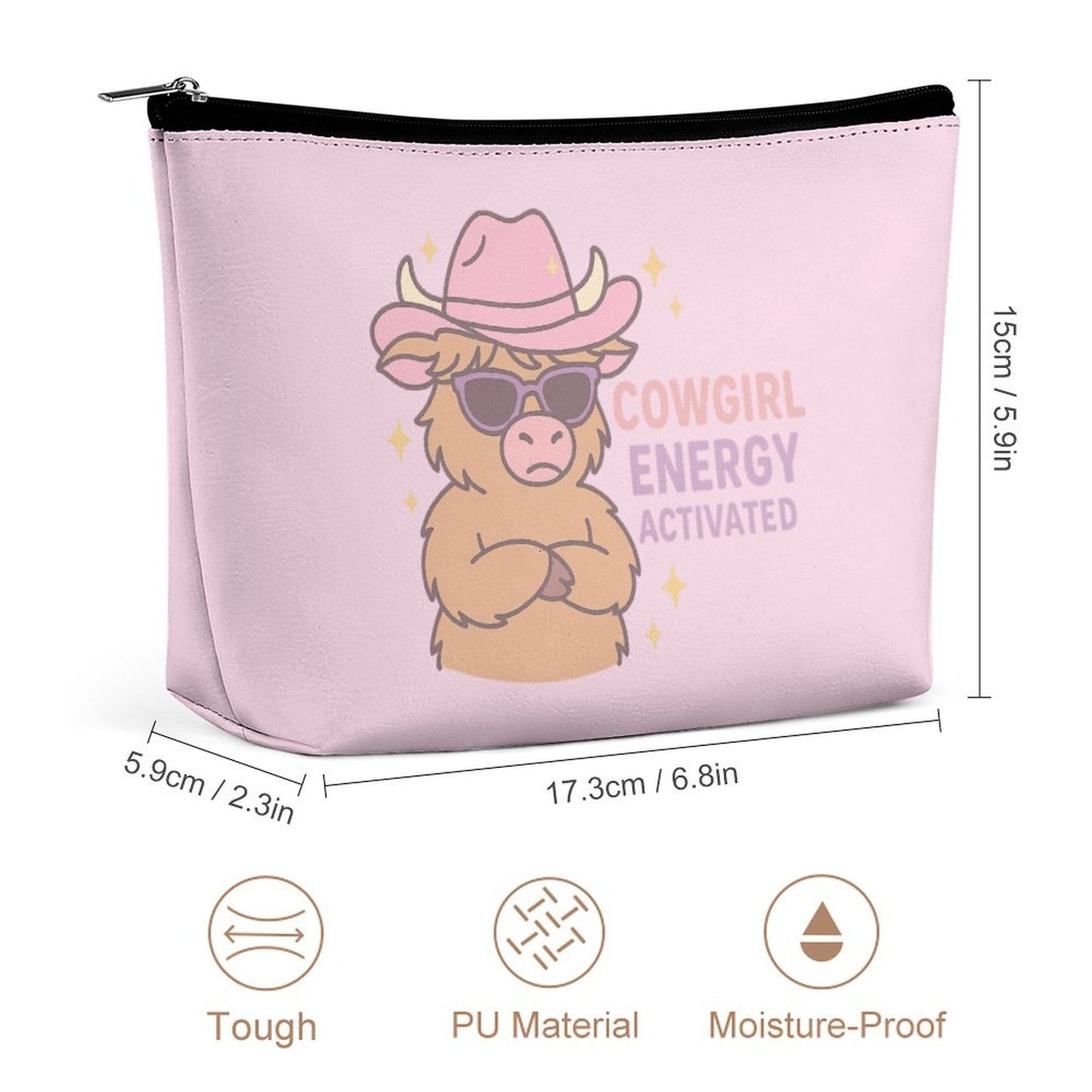 Cosmetic Bag - Cowgirl Energy Activated