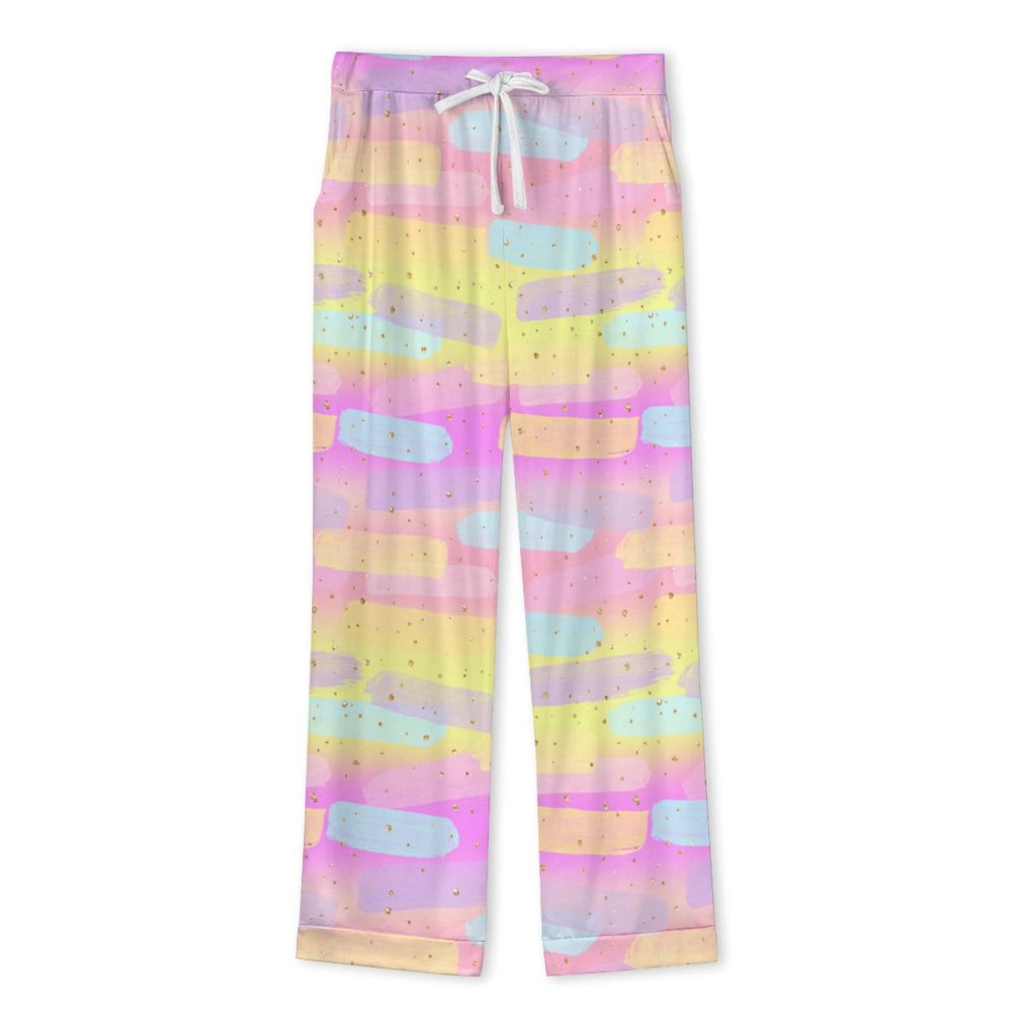 Long Pajama Set - Pastel Paints Print