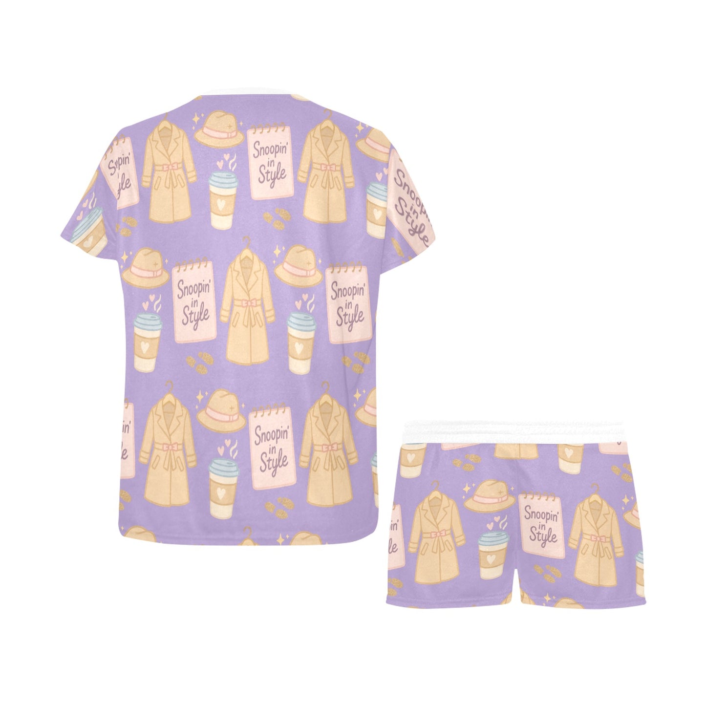 Short Pajama Set - Snoopin In Style