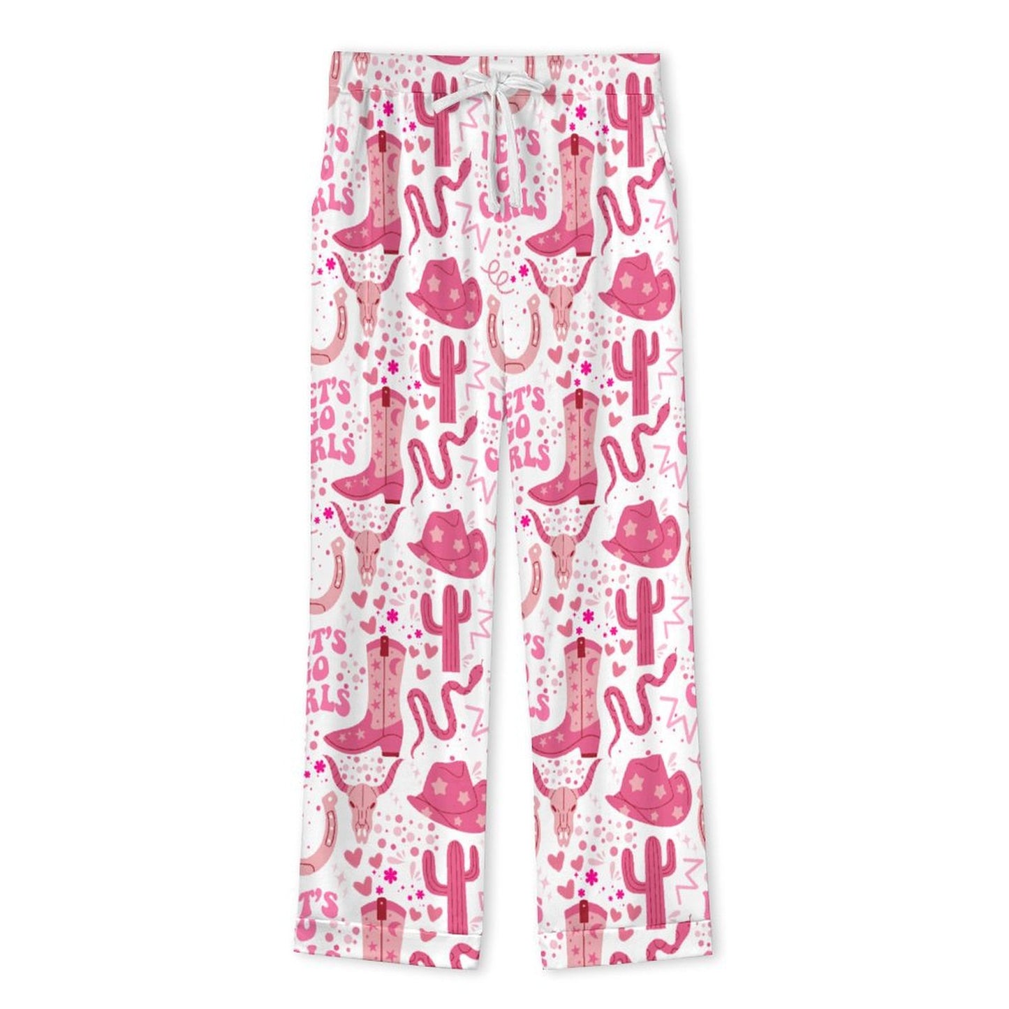 Long Pajama Set - Let's Go Girls