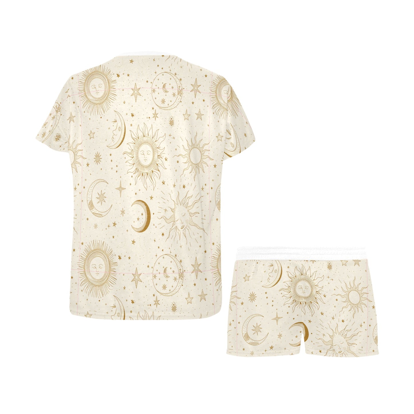 Short Pajama Set - Sun Moon & Stars