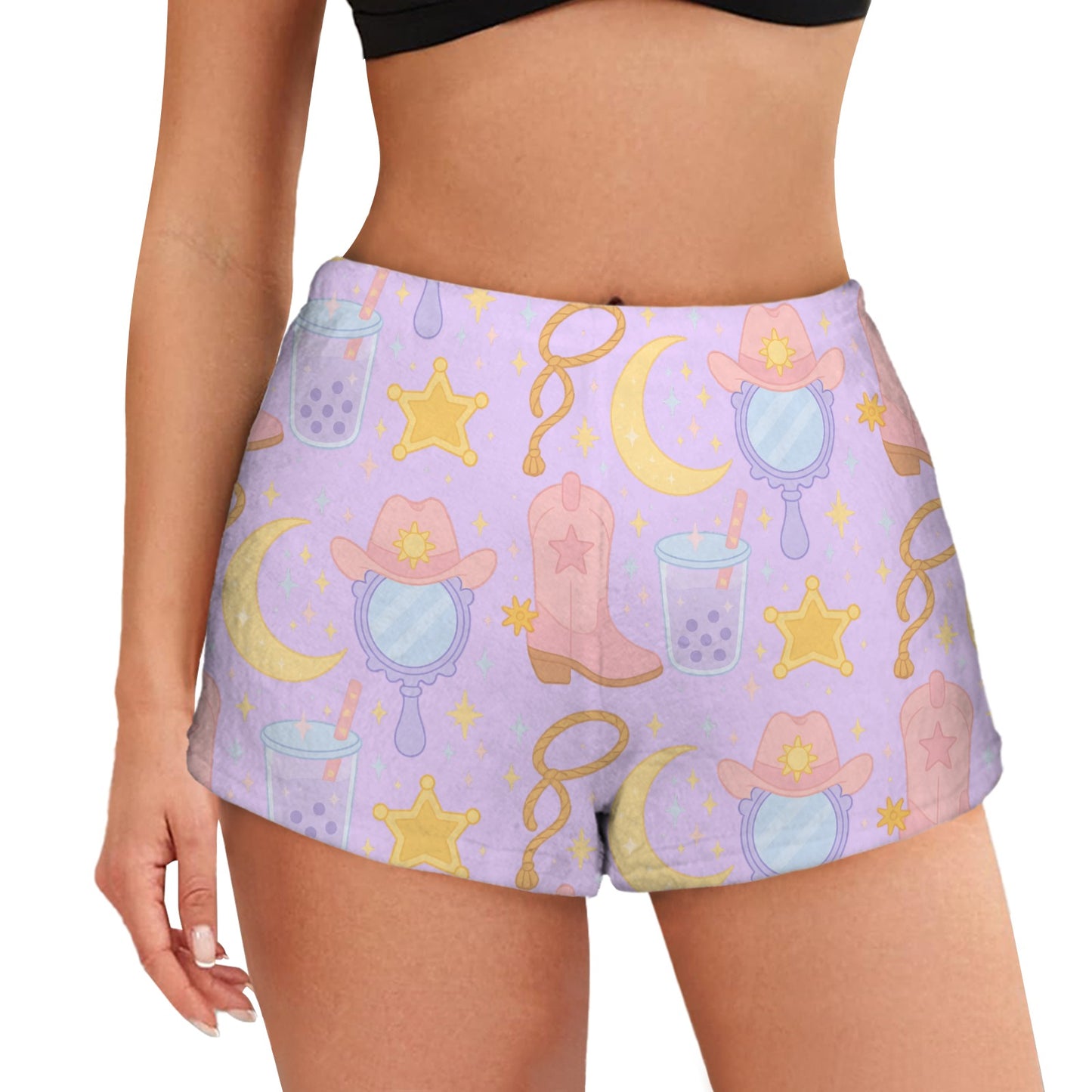 Flannel PJ Shorts - Rodeo Queen