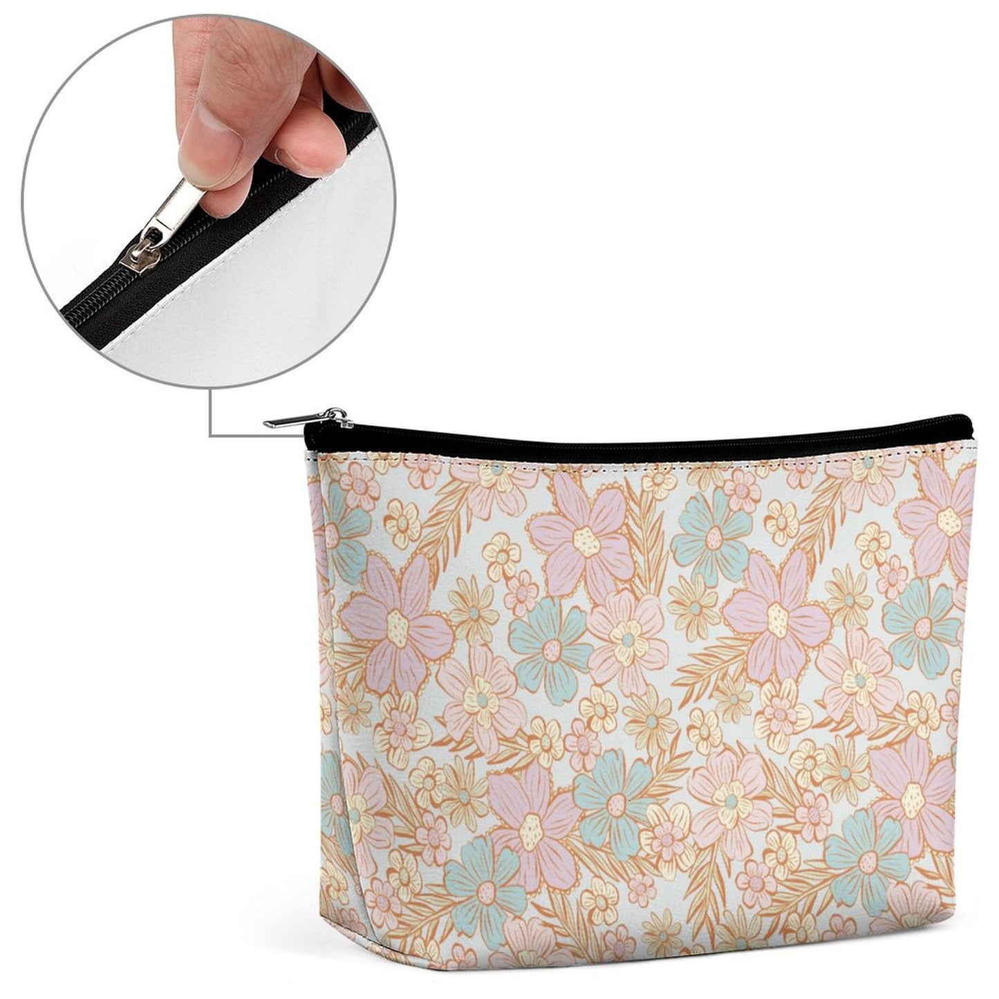 Cosmetic Bag - Pastel Floral Print