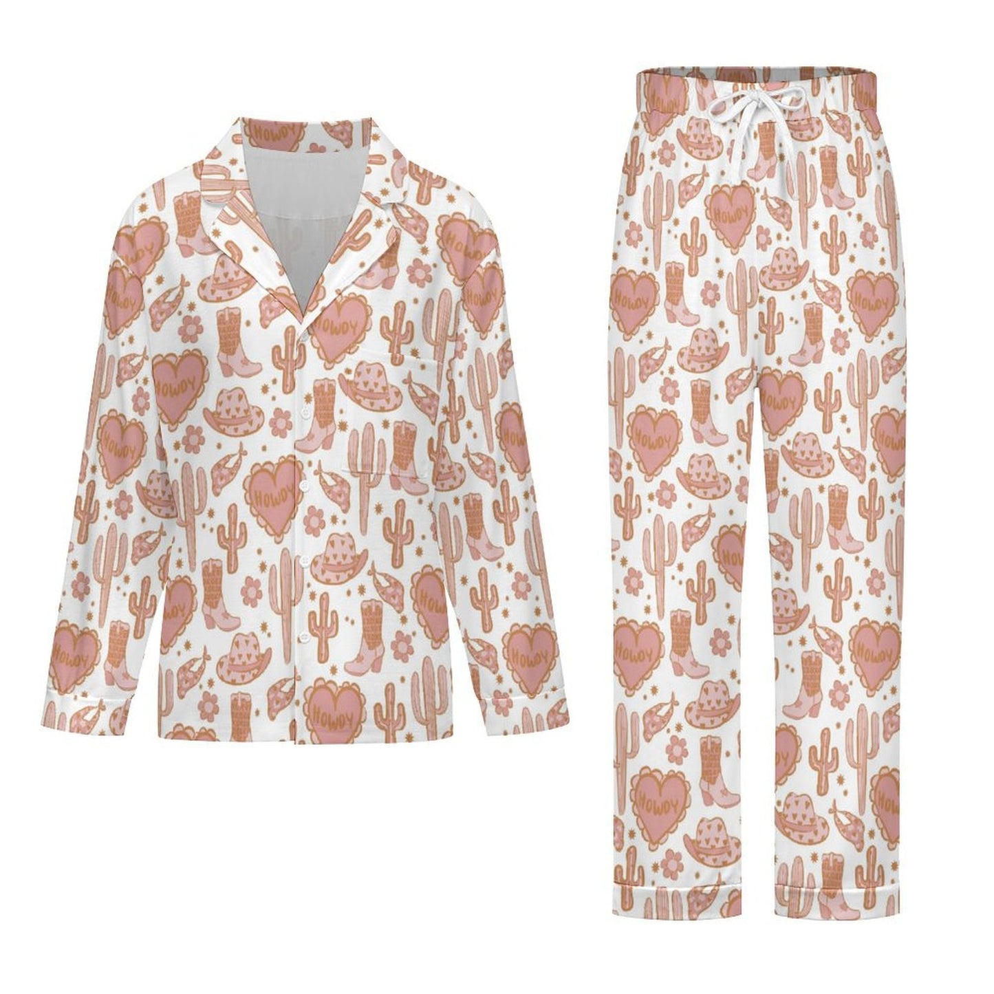 Long Pajama Set - Country Howdy