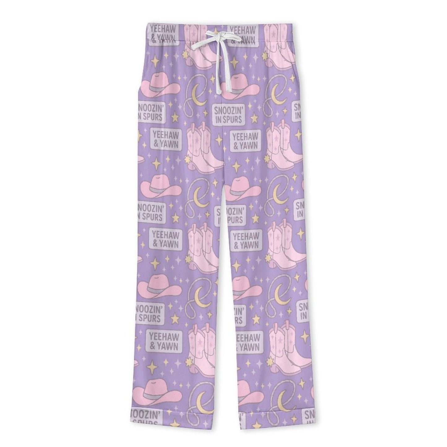 Long Pajama Set - Snoozin' In Spurs